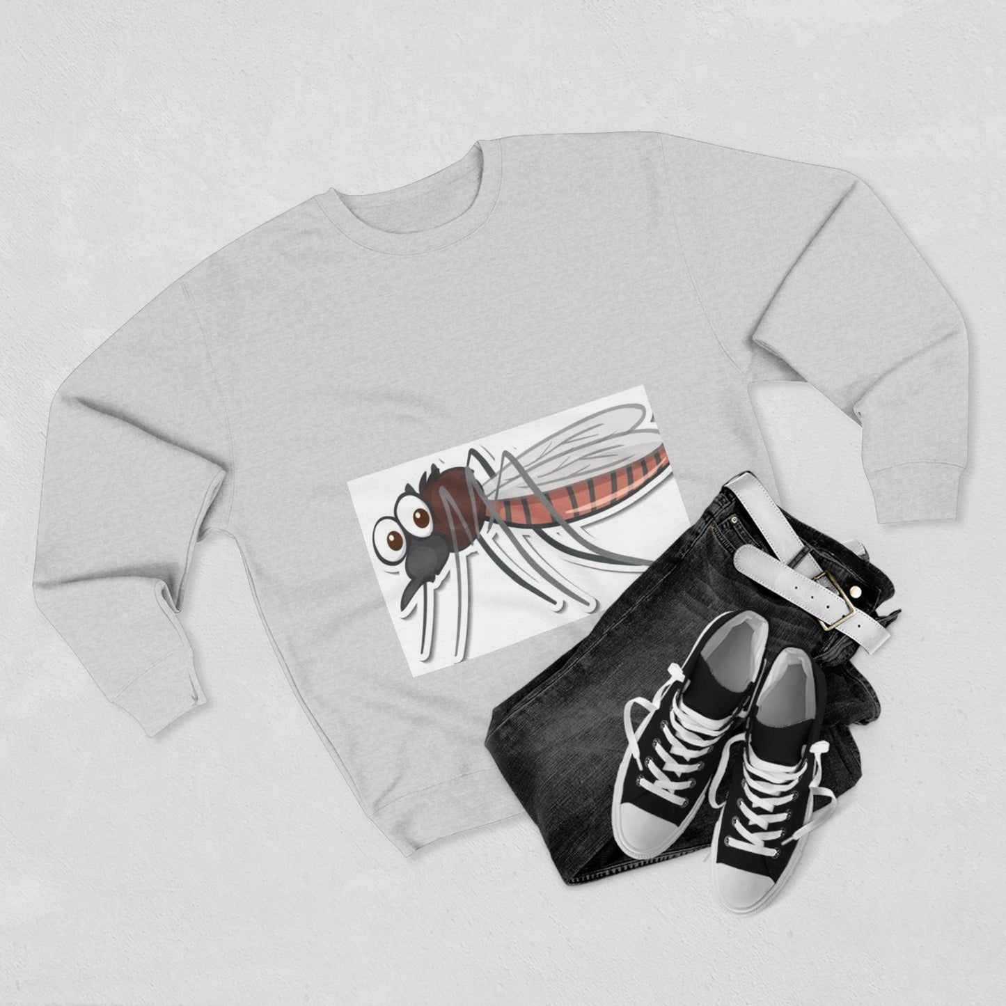 Funny Mosquito Graphic Unisex Crewneck Sweatshirt