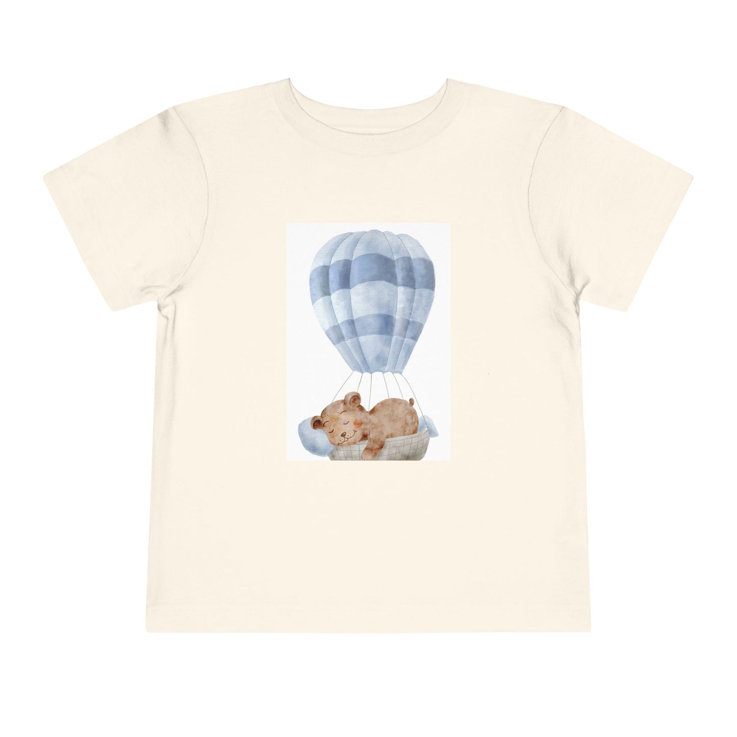 Cute Toddler Tee with Hot Air Balloon and Bear Design - Perfect for Playtime and Special Occasions