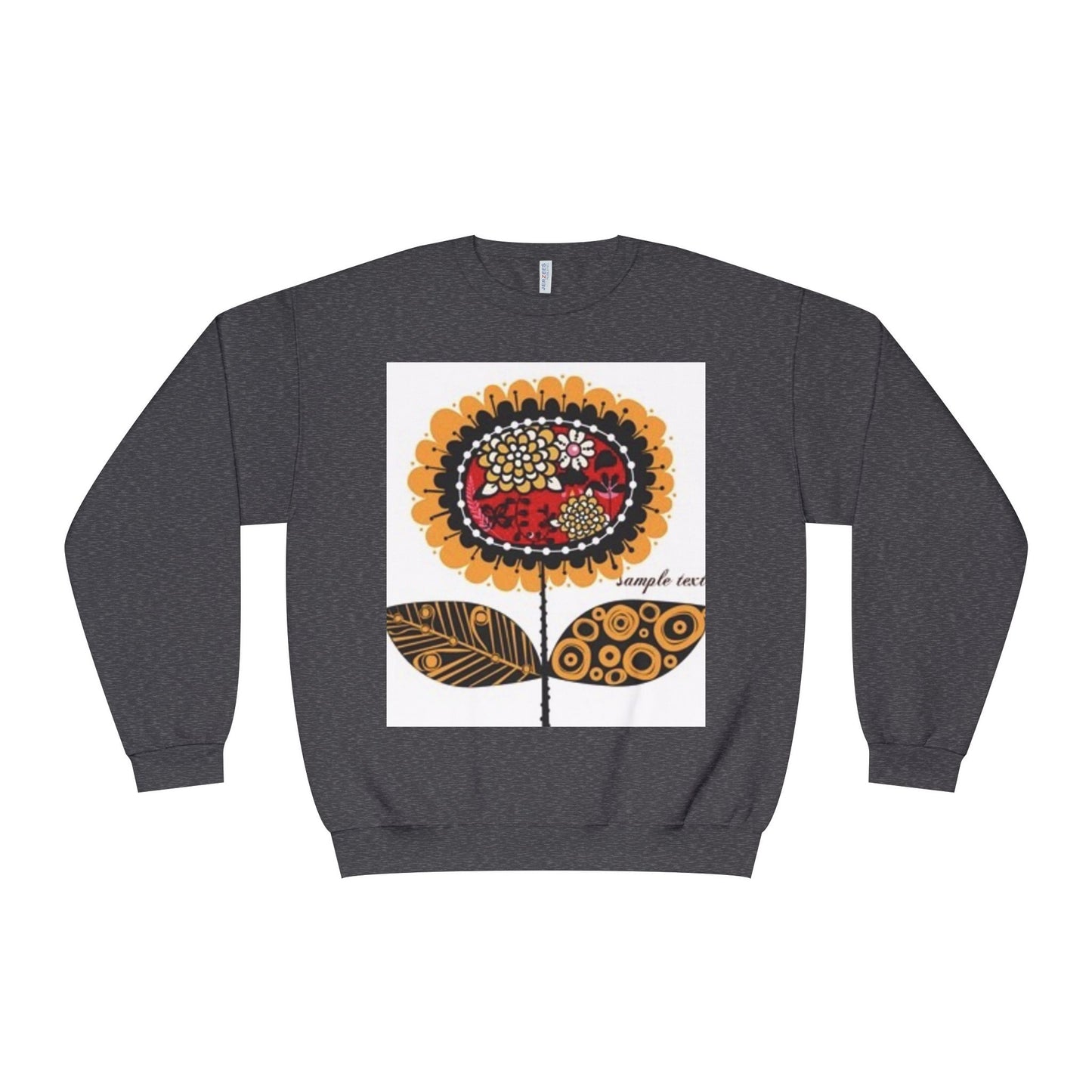 Floral Graphic Sweatshirt - Cozy Unisex Crewneck for All Occasions