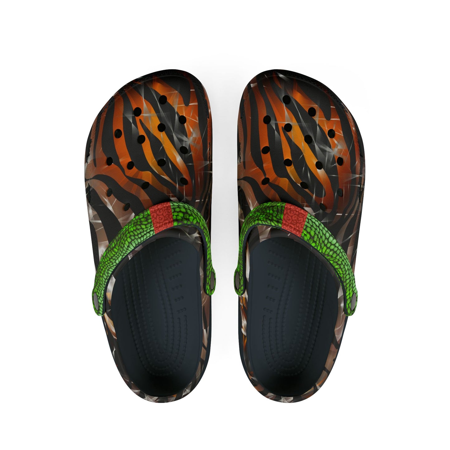 Stylish EVA Foam Rubber Clogs - Trendy Animal Print Slip-Ons for Casual & Outdoor Use