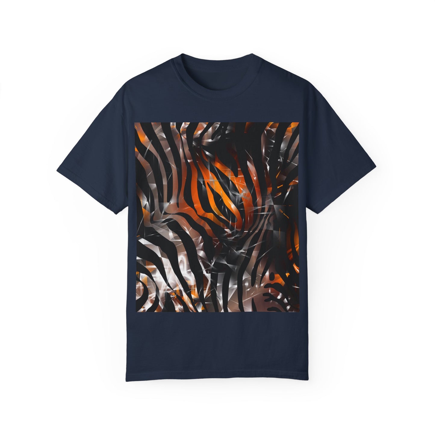 Vibrant Jungle Print Unisex Garment-Dyed T-Shirt