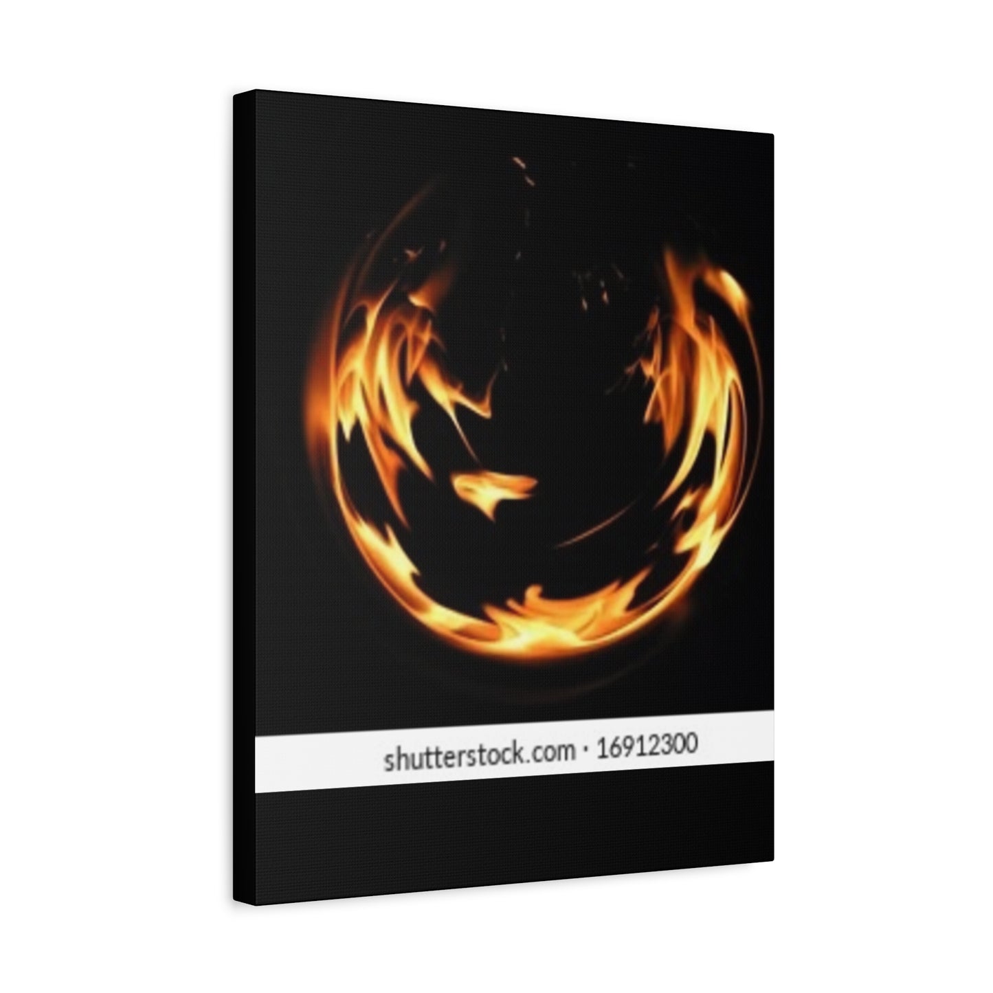 Fire Swirl Matte Canvas Art - Stretched 1.25" Gallery Wrap