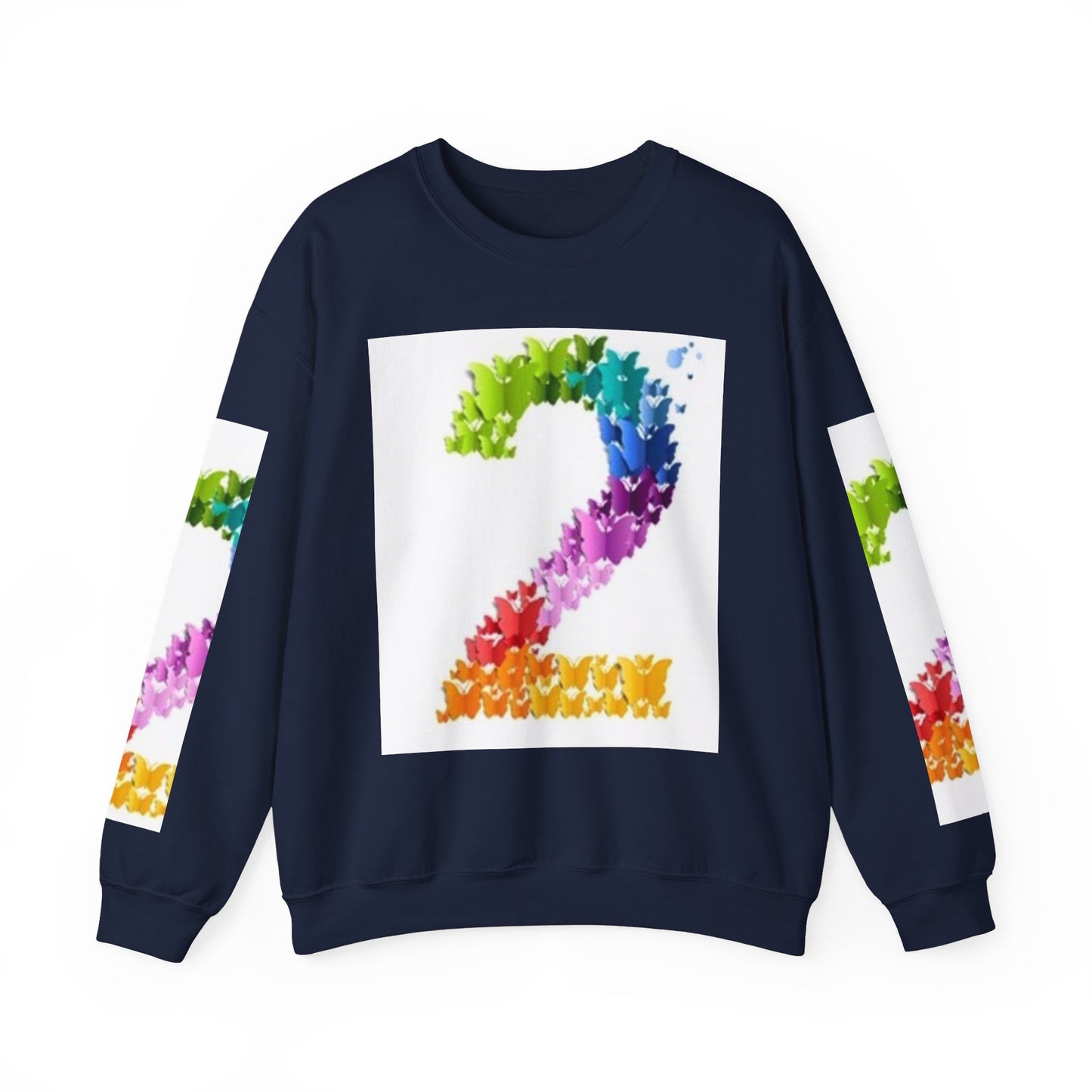 Colorful Floral Number 2 Sweatshirt for Celebrations
