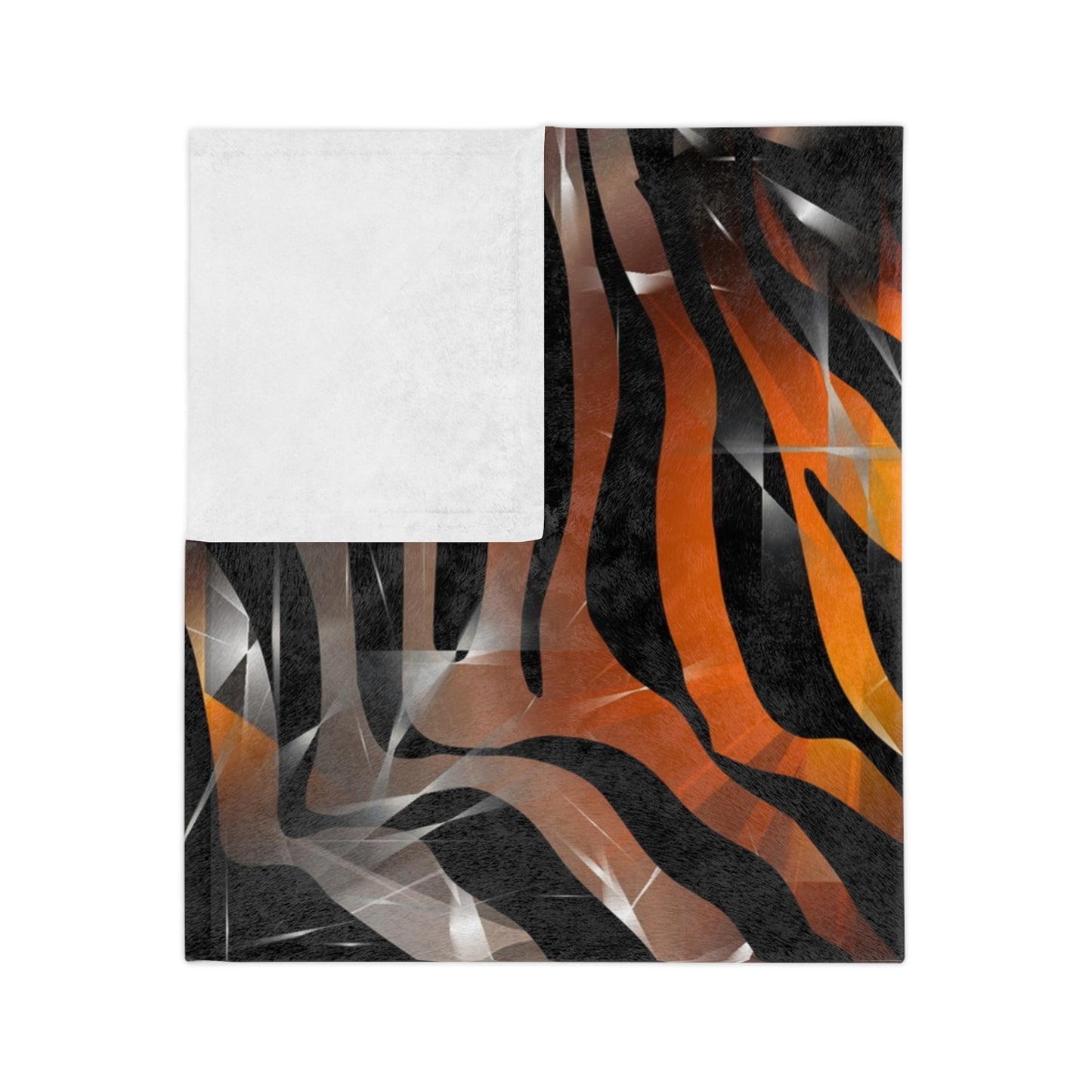 Bold Zebra Print Velveteen Microfiber Blanket - Cozy & Stylish Home Decor