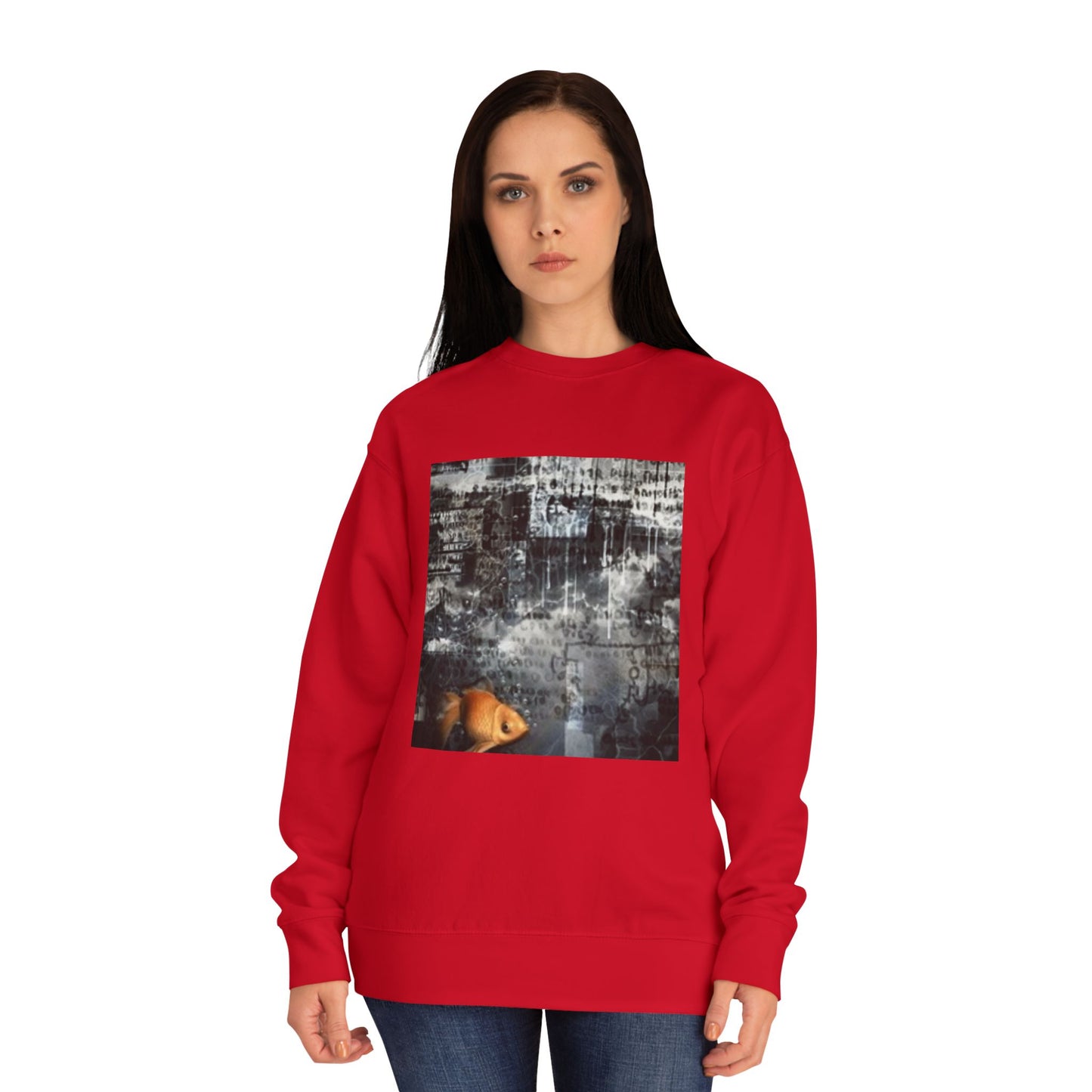 Roaring Lion Unisex Crew Sweatshirt - Bold Art for Animal Lovers