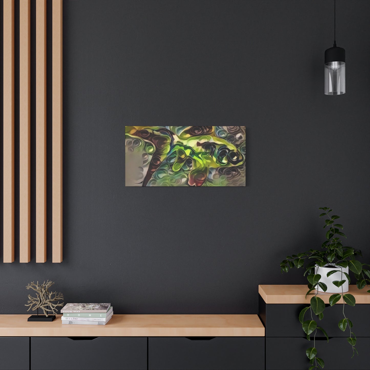Abstract Nature Canvas Art - Stretched Matte Wall Decor