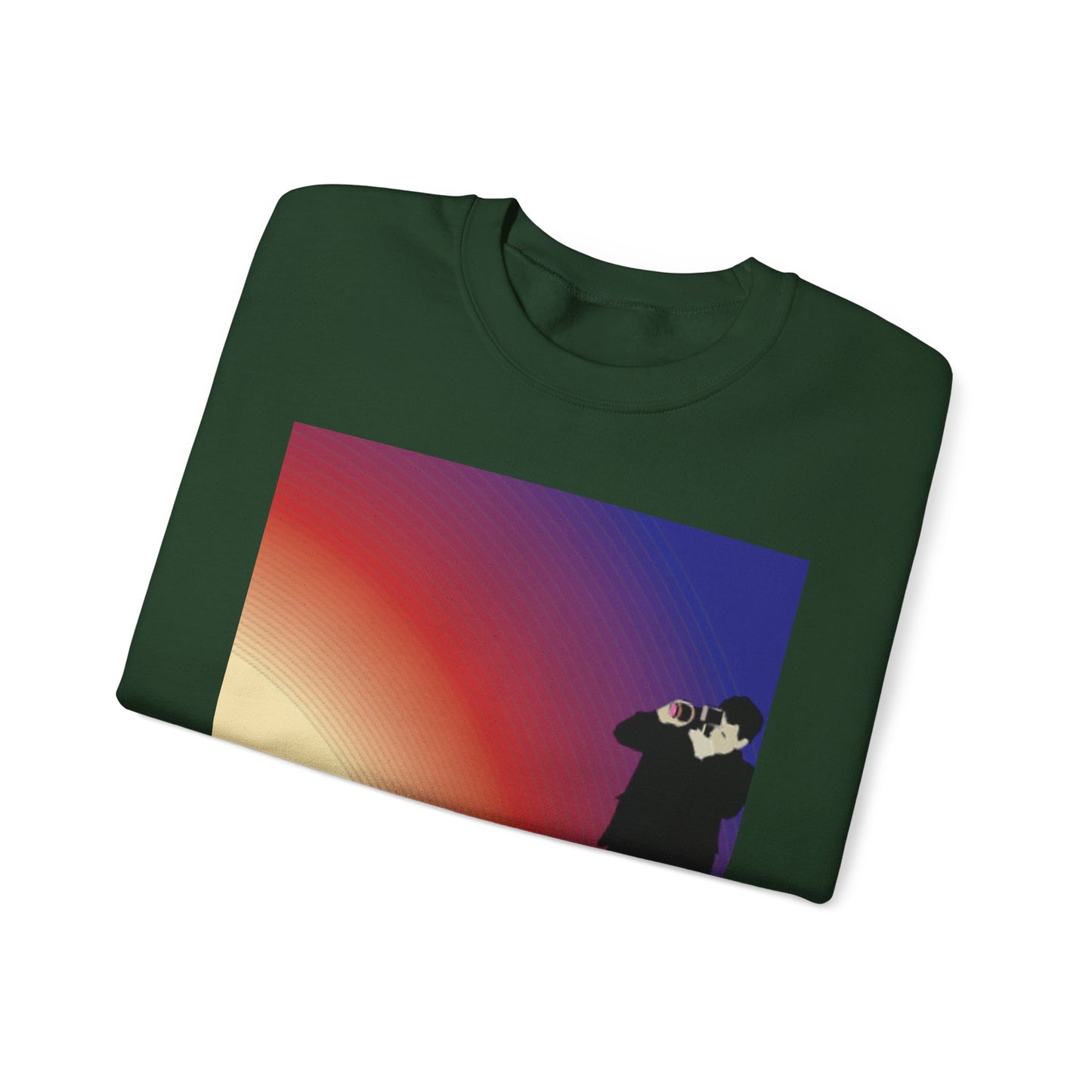 Vibrant Deer Sunset Unisex Crewneck Sweatshirt