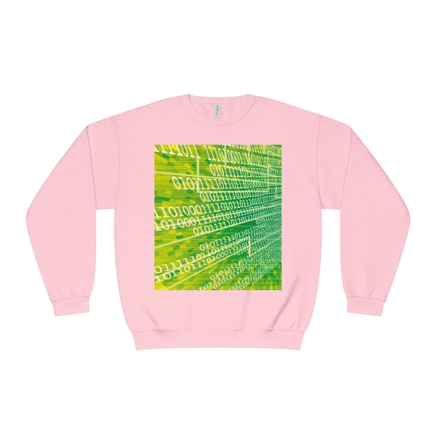 Binary Code Inspired Unisex Crewneck Sweatshirt - Tech Vibe for Cyber Enthusiasts