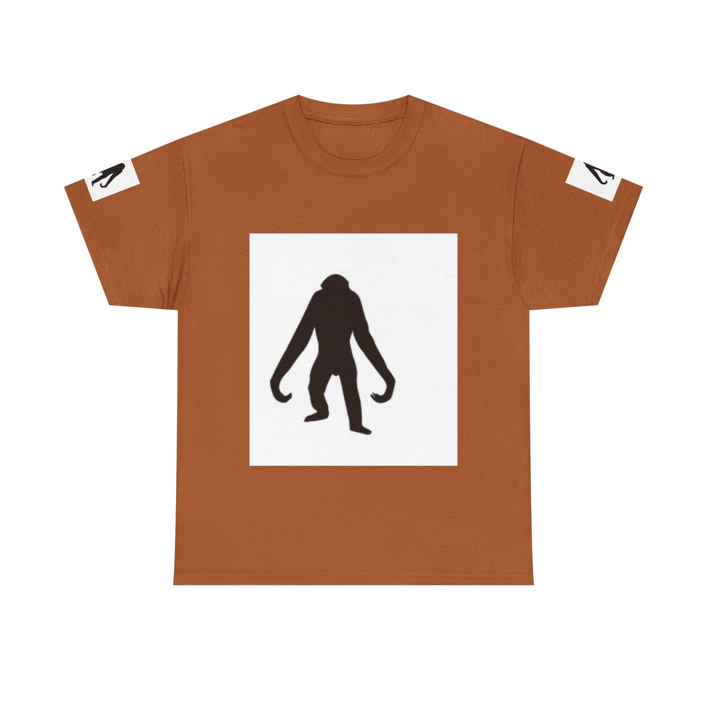 Unisex Heavy Cotton Tee - Bold Monkey Silhouette Tee for Animal Lovers
