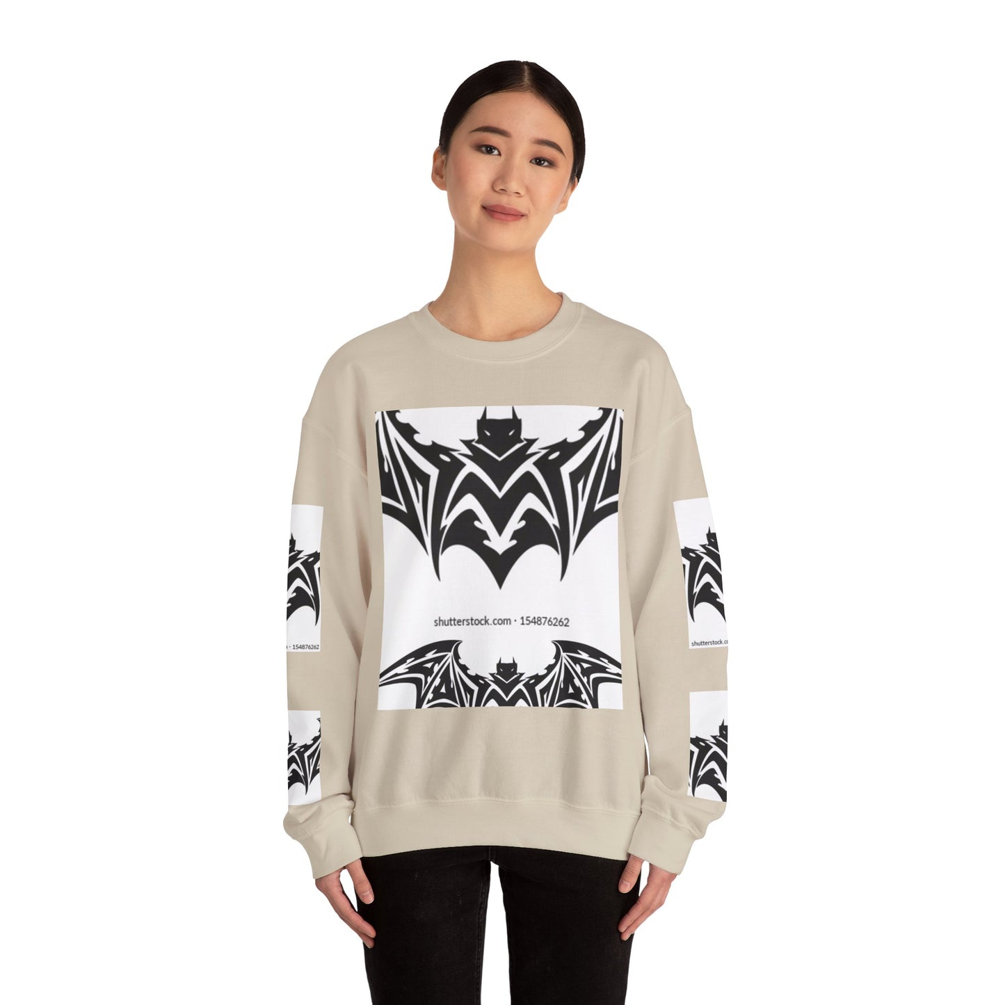 Gothic Bat Sweatshirt - Unisex Crewneck for Halloween & Casual Wear