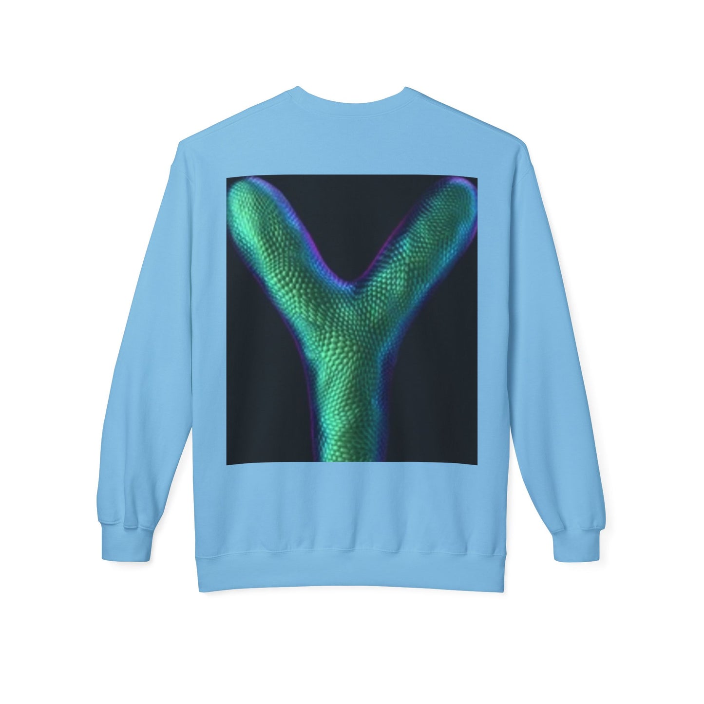 Unisex Y Graphic Fleece Crewneck Sweatshirt - Cozy Modern Style