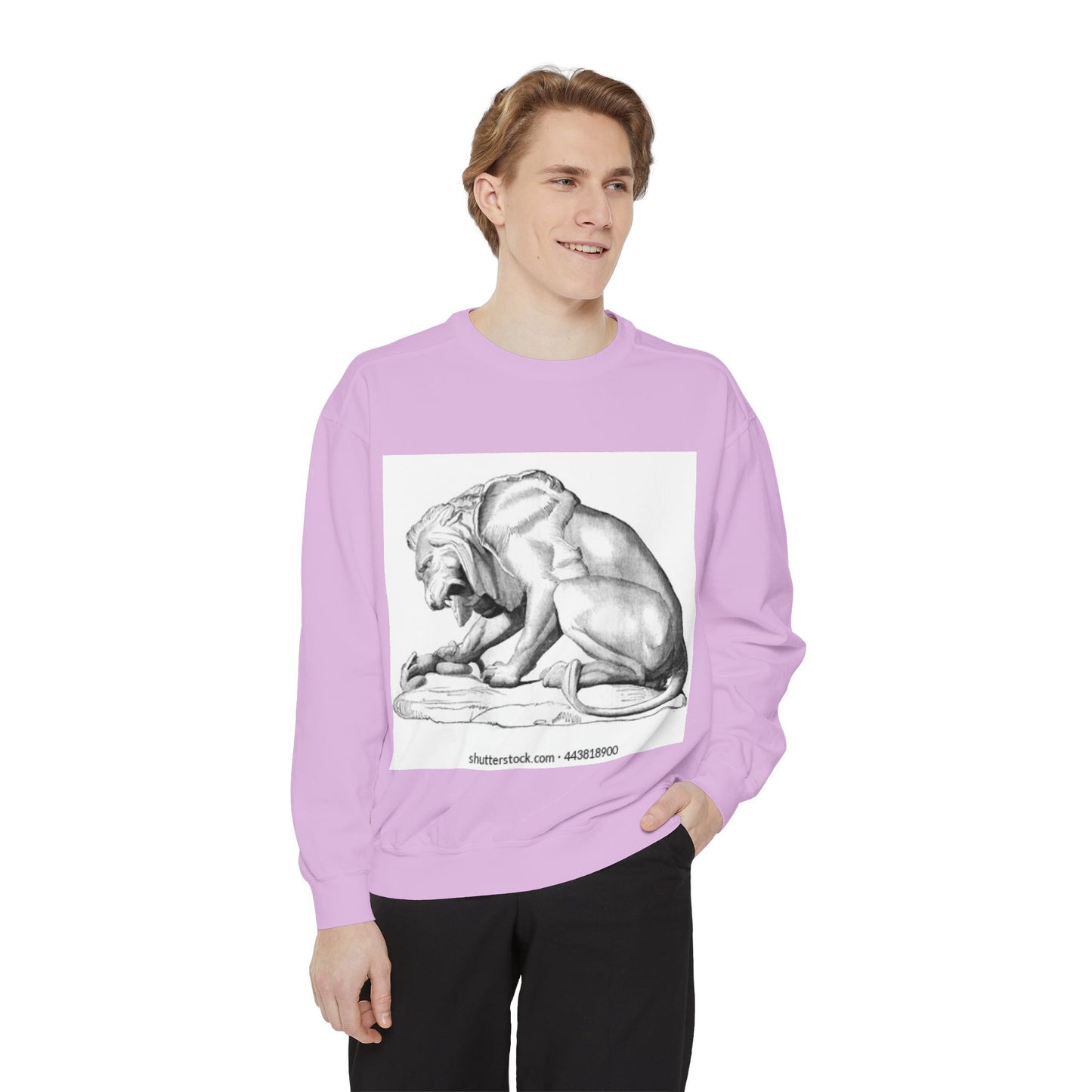 Artistic Lion Graphic Unisex Sweatshirt - Cozy & Stylish