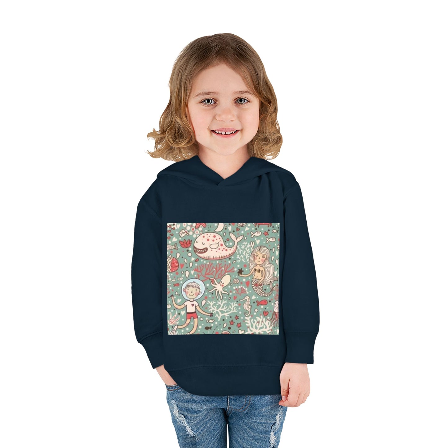 Whimsical Ocean Adventure Toddler Hoodie