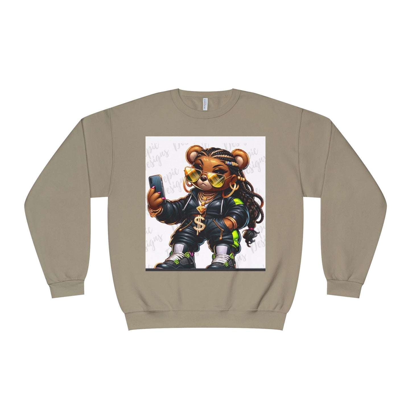 Street Style Bear Crewneck Sweatshirt - Unisex Urban Fashion