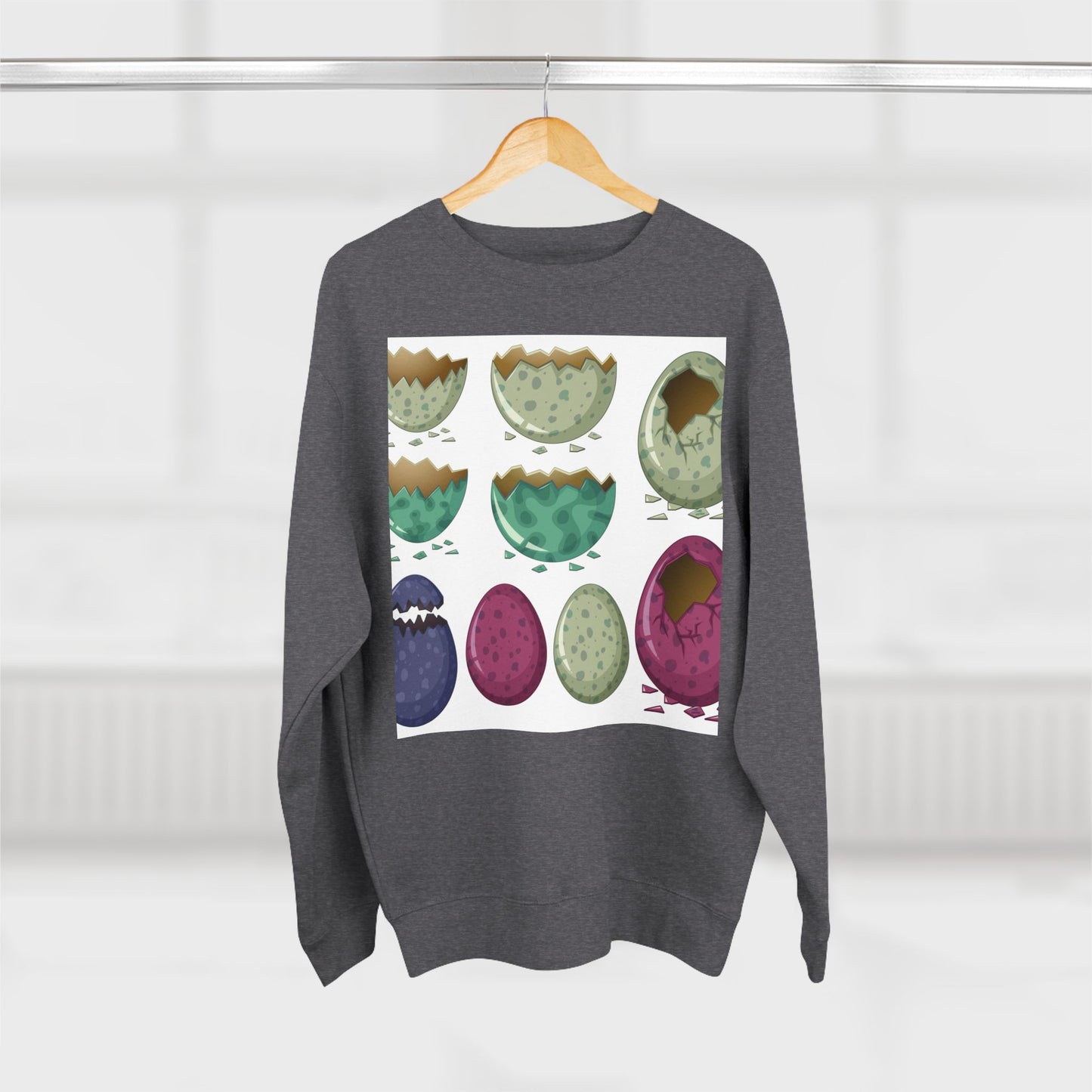 Whimsical Dinosaur Egg Unisex Crewneck Sweatshirt