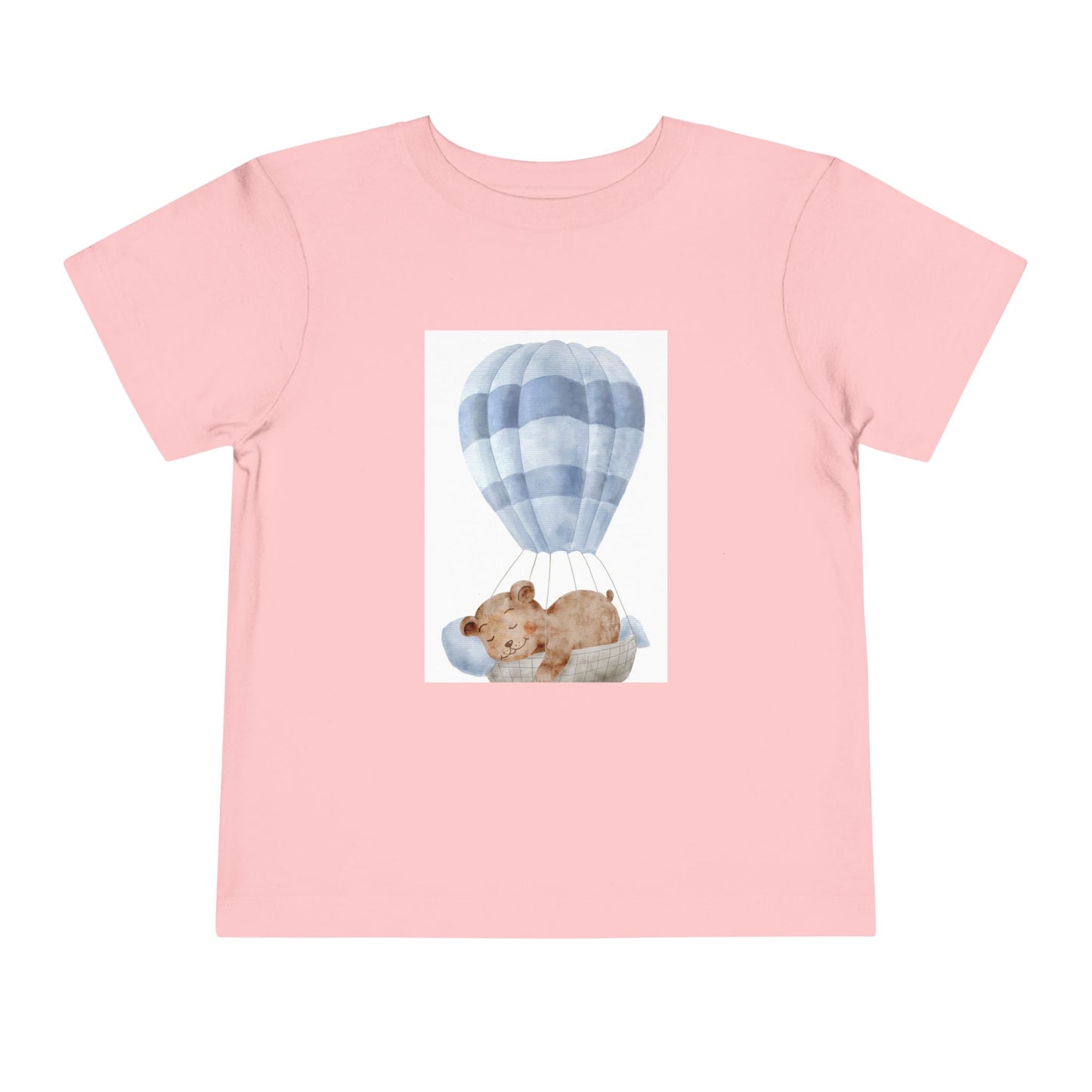 Cute Toddler Tee with Hot Air Balloon and Bear Design - Perfect for Playtime and Special Occasions