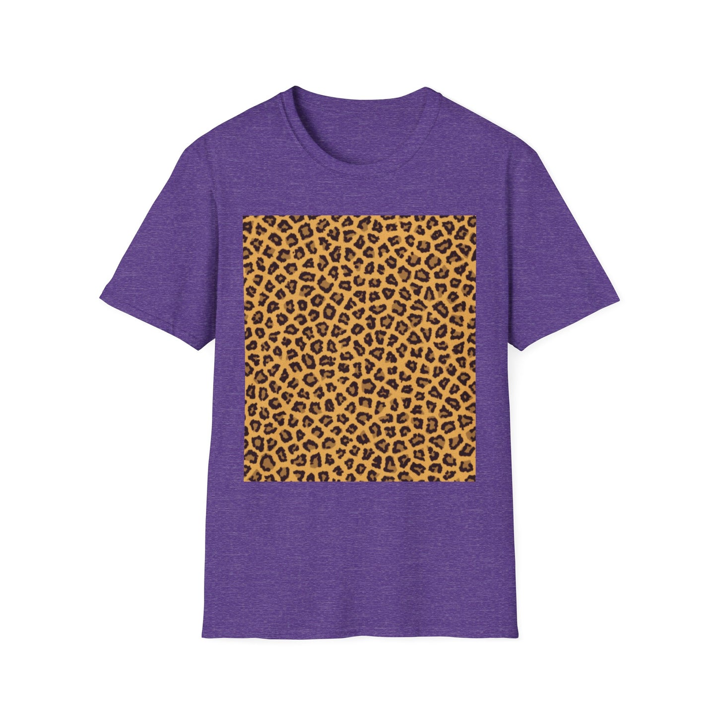 Leopard Print Unisex Softstyle T-Shirt - Trendy Casual Wear
