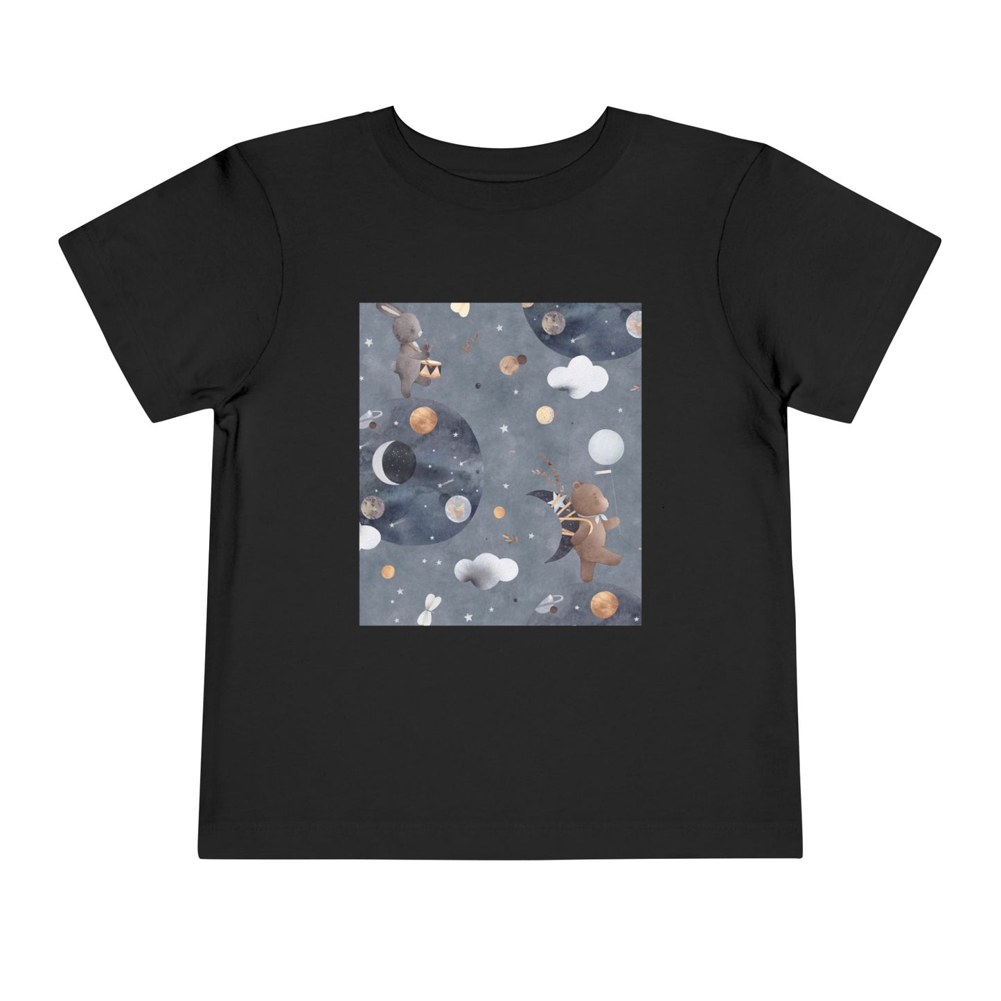 Cosmic Adventure Toddler Tee - Fun Space-Themed Short Sleeve Shirt for Kids