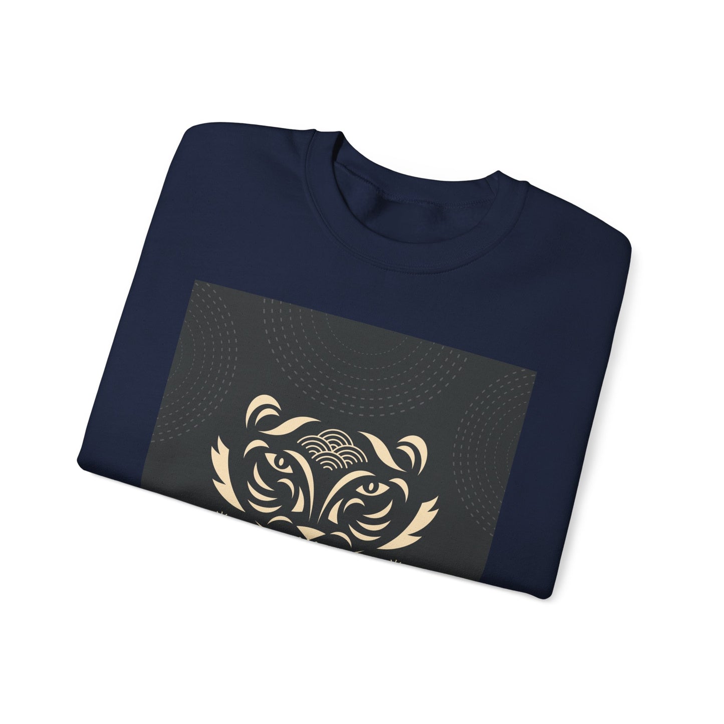 Halloween-Themed Unisex Crewneck Sweatshirt with Spooky Eyes and Bird Design