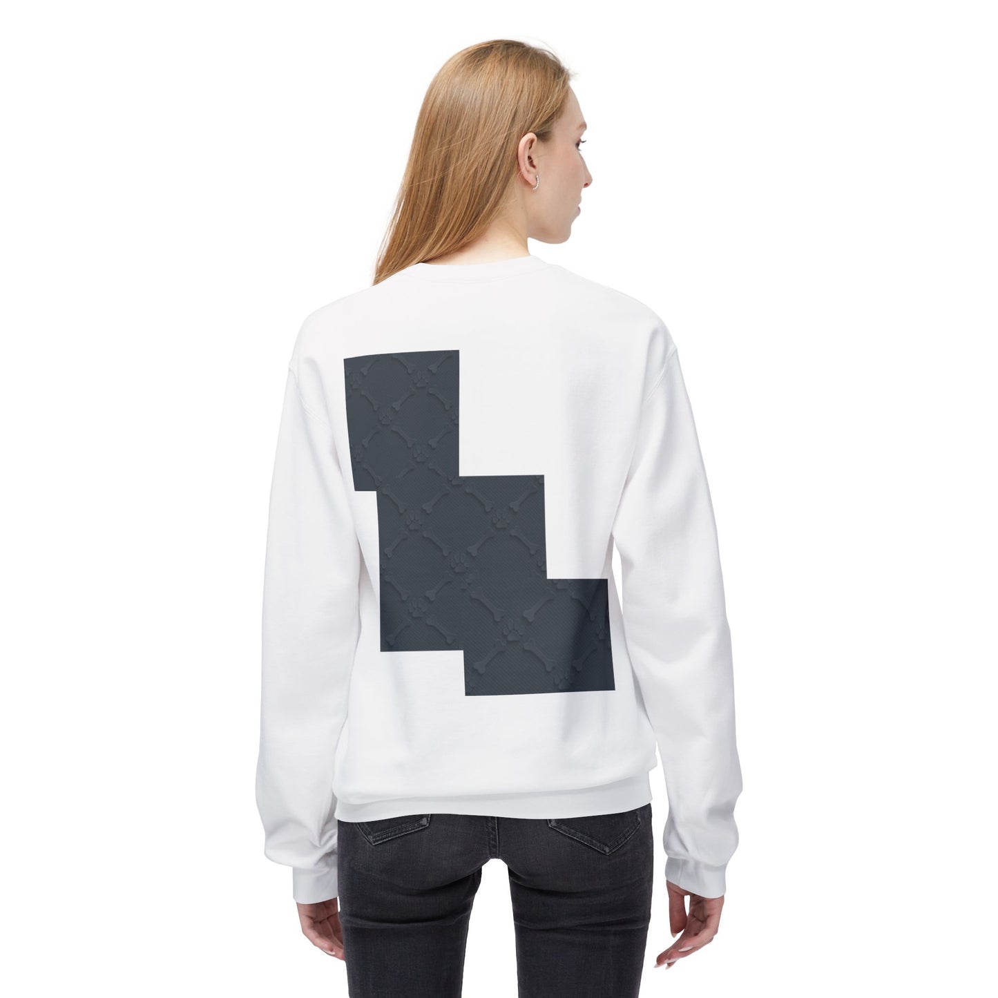 Minimalist Pet-Themed Crewneck Sweatshirt for Animal Lovers