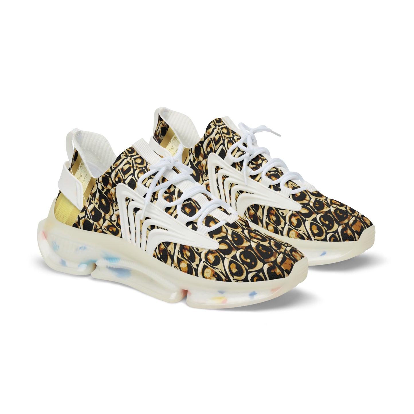 Stylish Men's Mesh Sneakers with Unique Print - Comfort & Fashion in Every Step