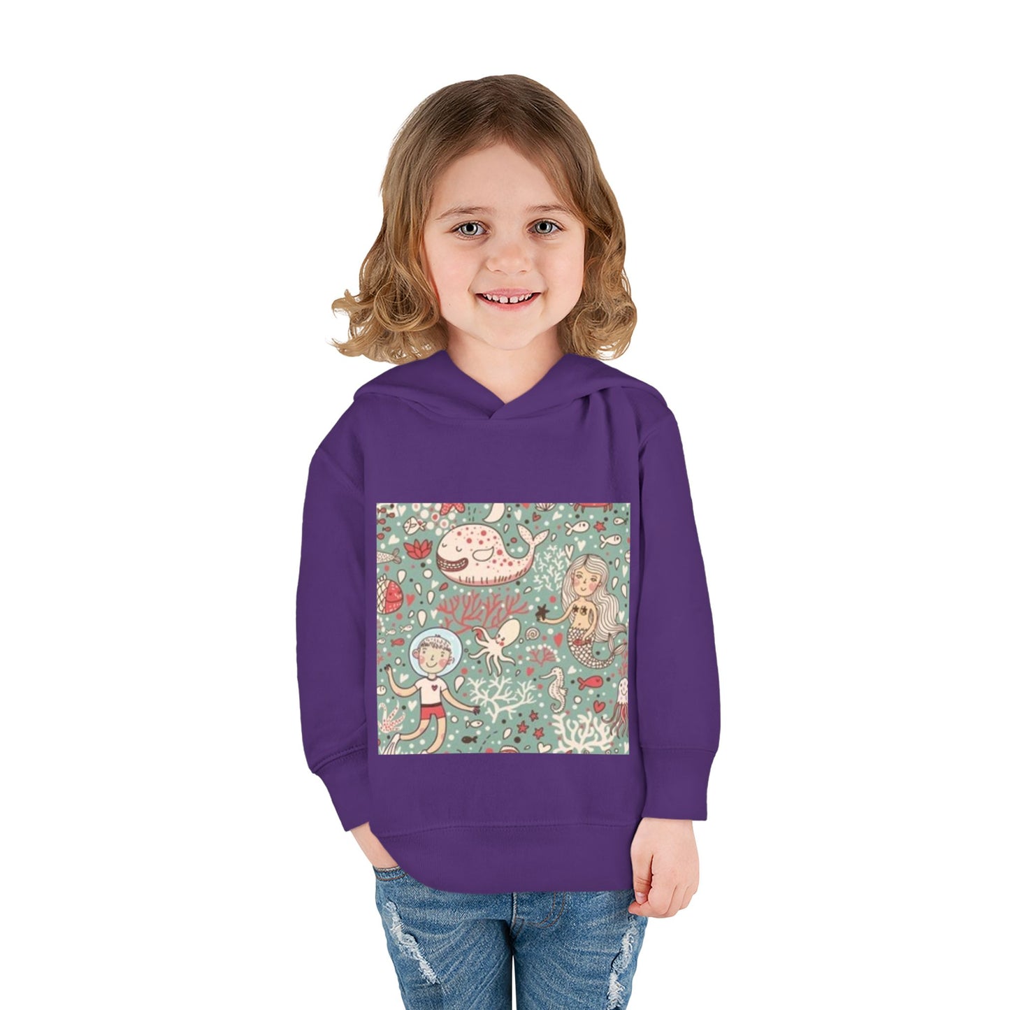 Whimsical Ocean Adventure Toddler Hoodie