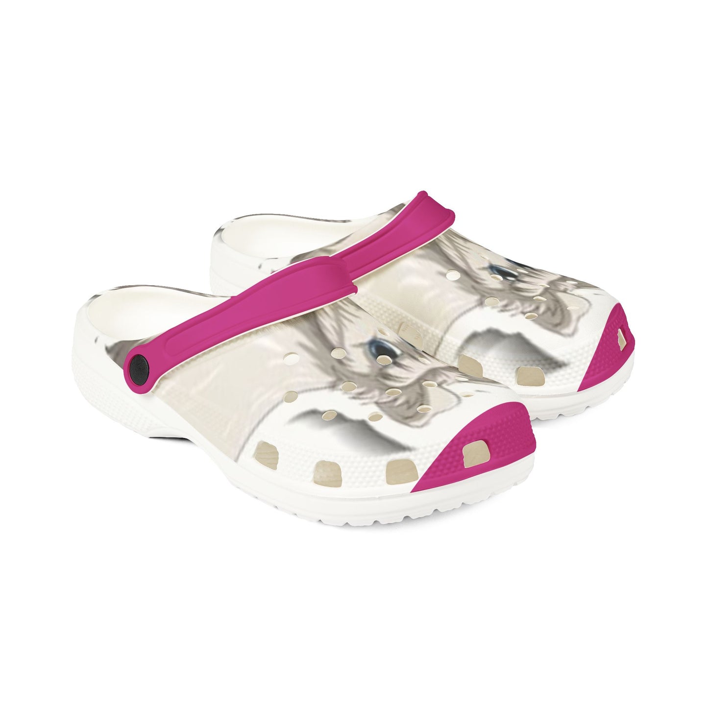 Cute Animal Print EVA Foam Rubber Shoes - Fun and Lightweight Comfort for Dog Lovers