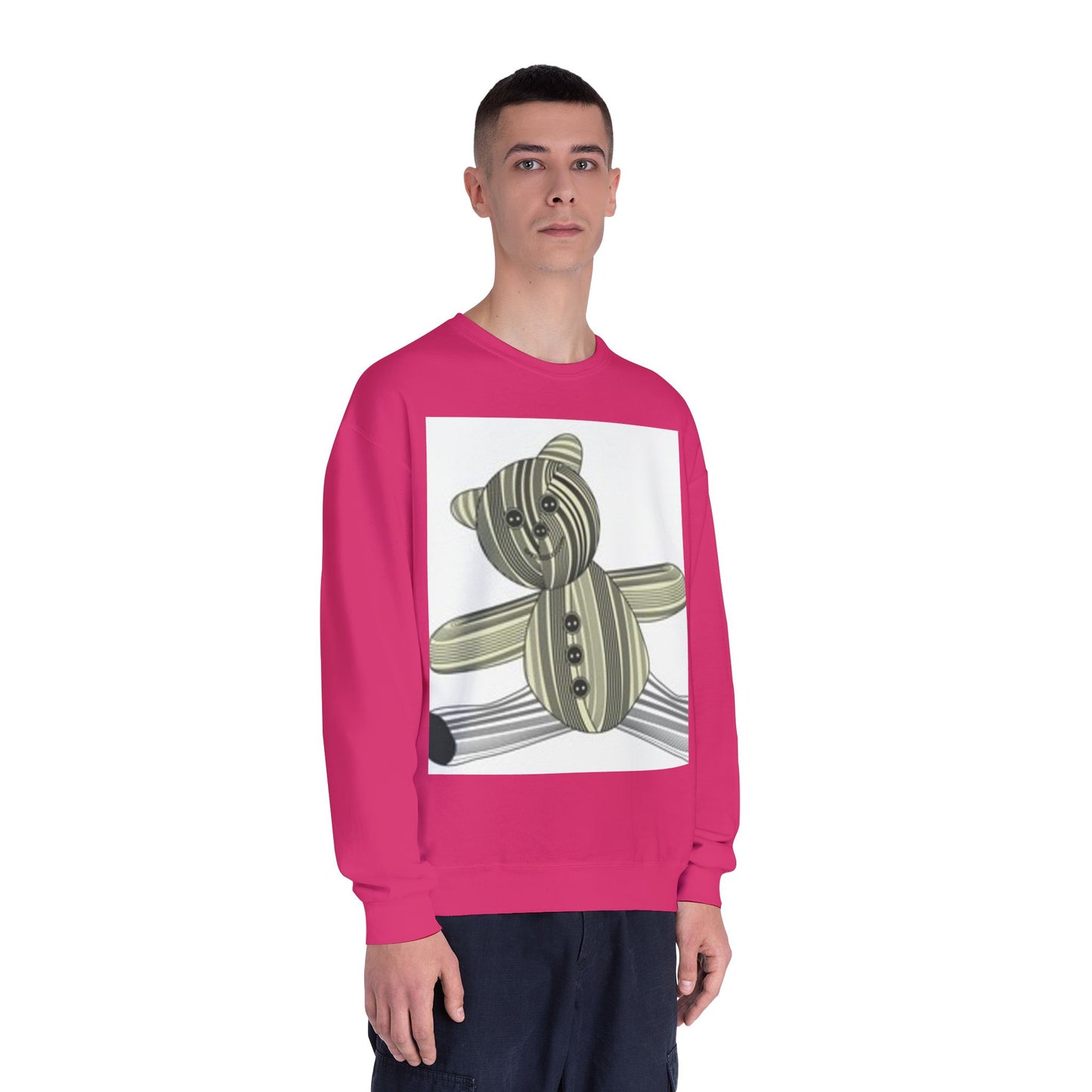 Cozy Teddy Bear Graphic Sweatshirt - Perfect for All Ages