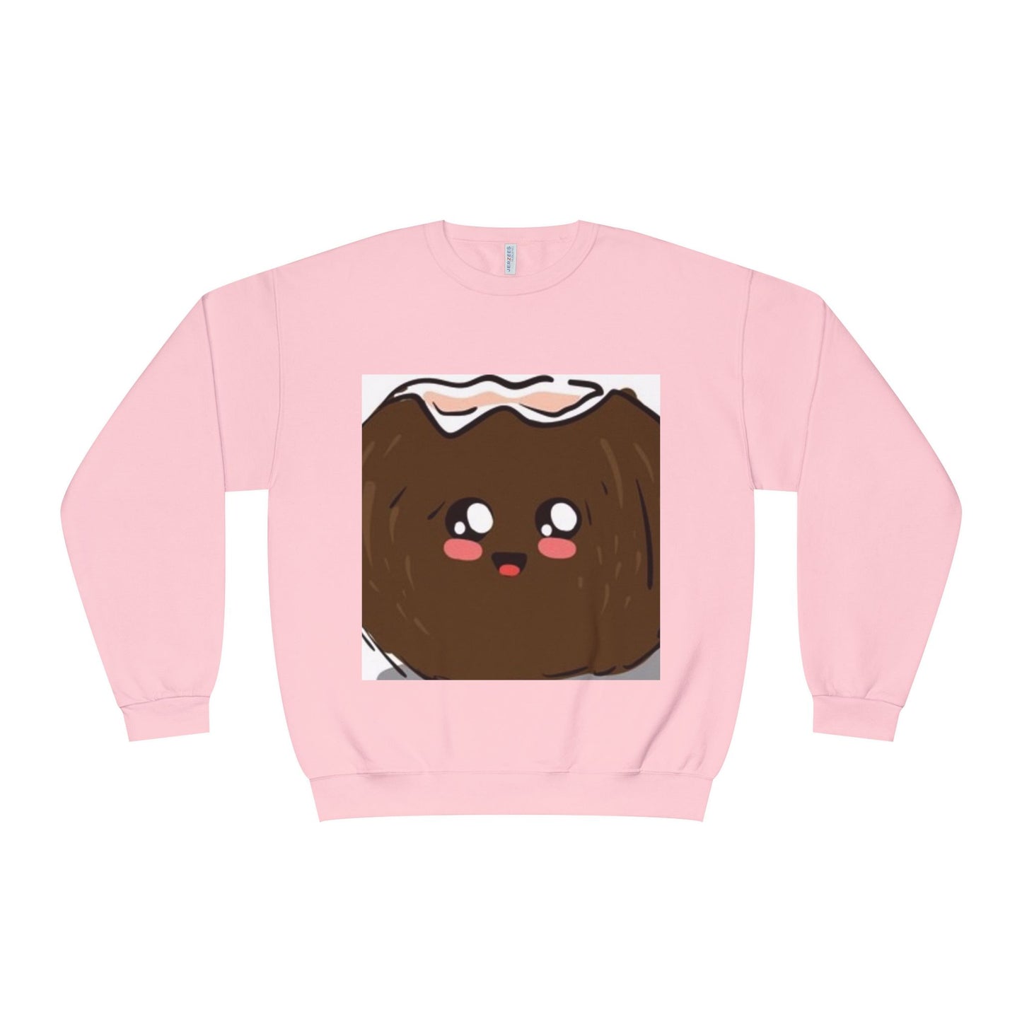 Cute Kawaii Coconut Crewneck Sweatshirt | Unisex Sweatshirt for Food Lovers