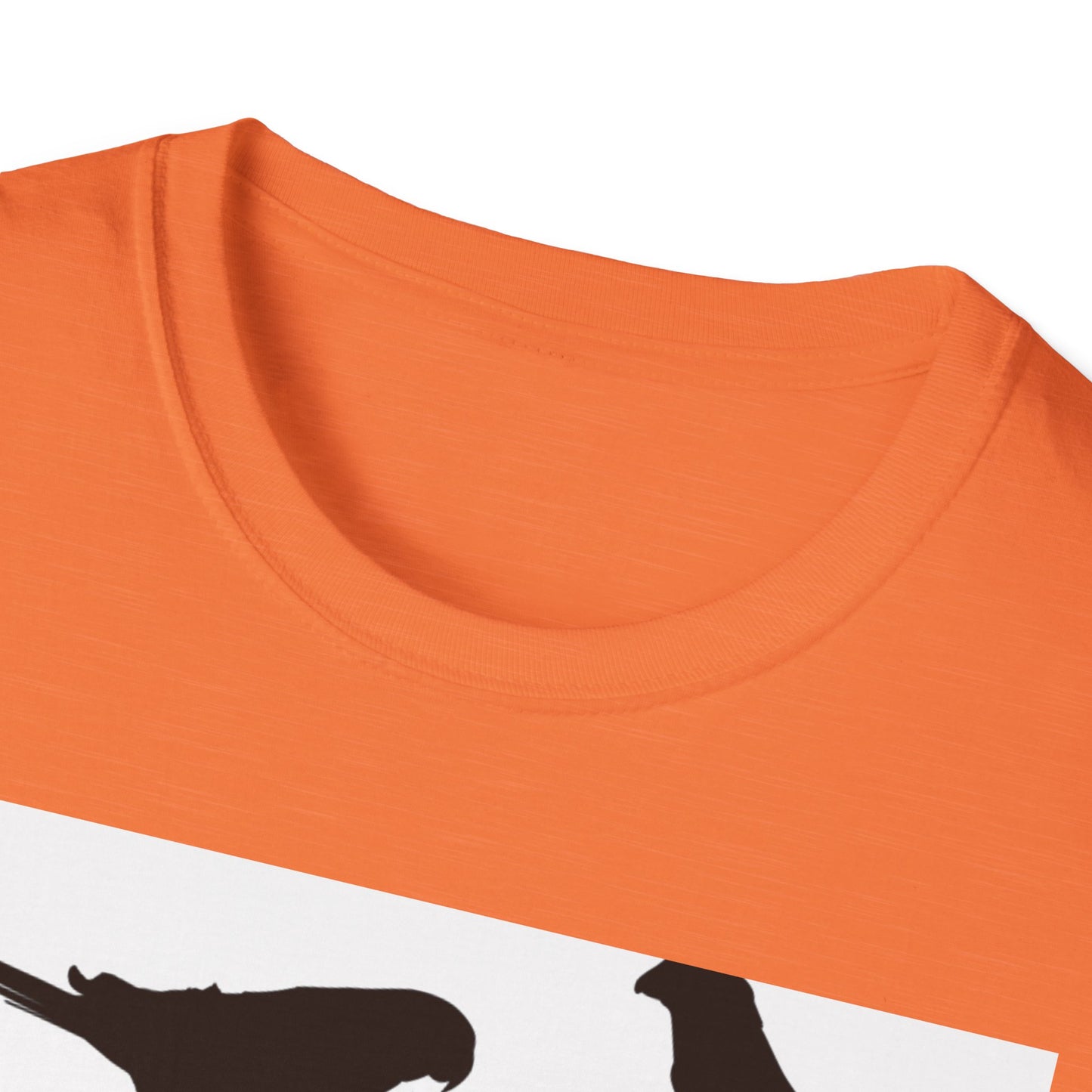 Minimalist Bird Silhouette Unisex Softstyle T-Shirt