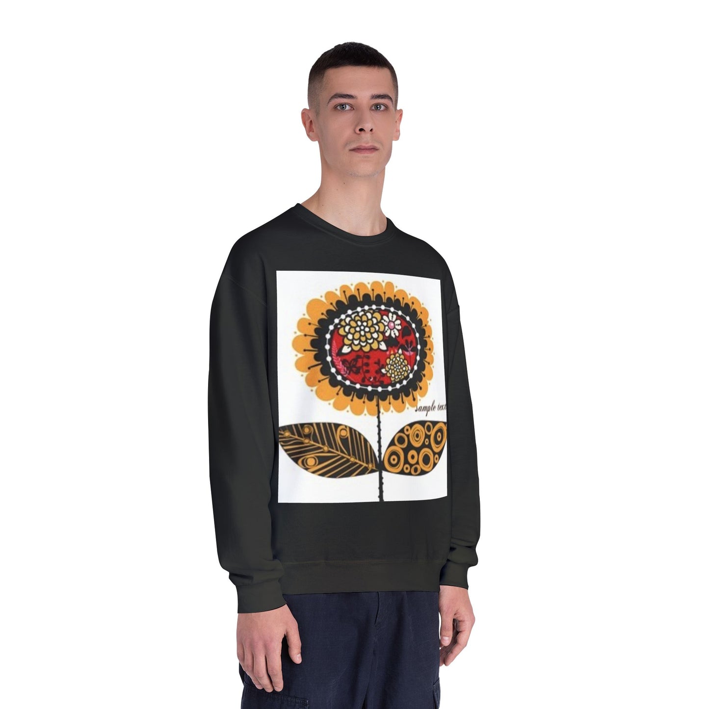 Floral Graphic Sweatshirt - Cozy Unisex Crewneck for All Occasions