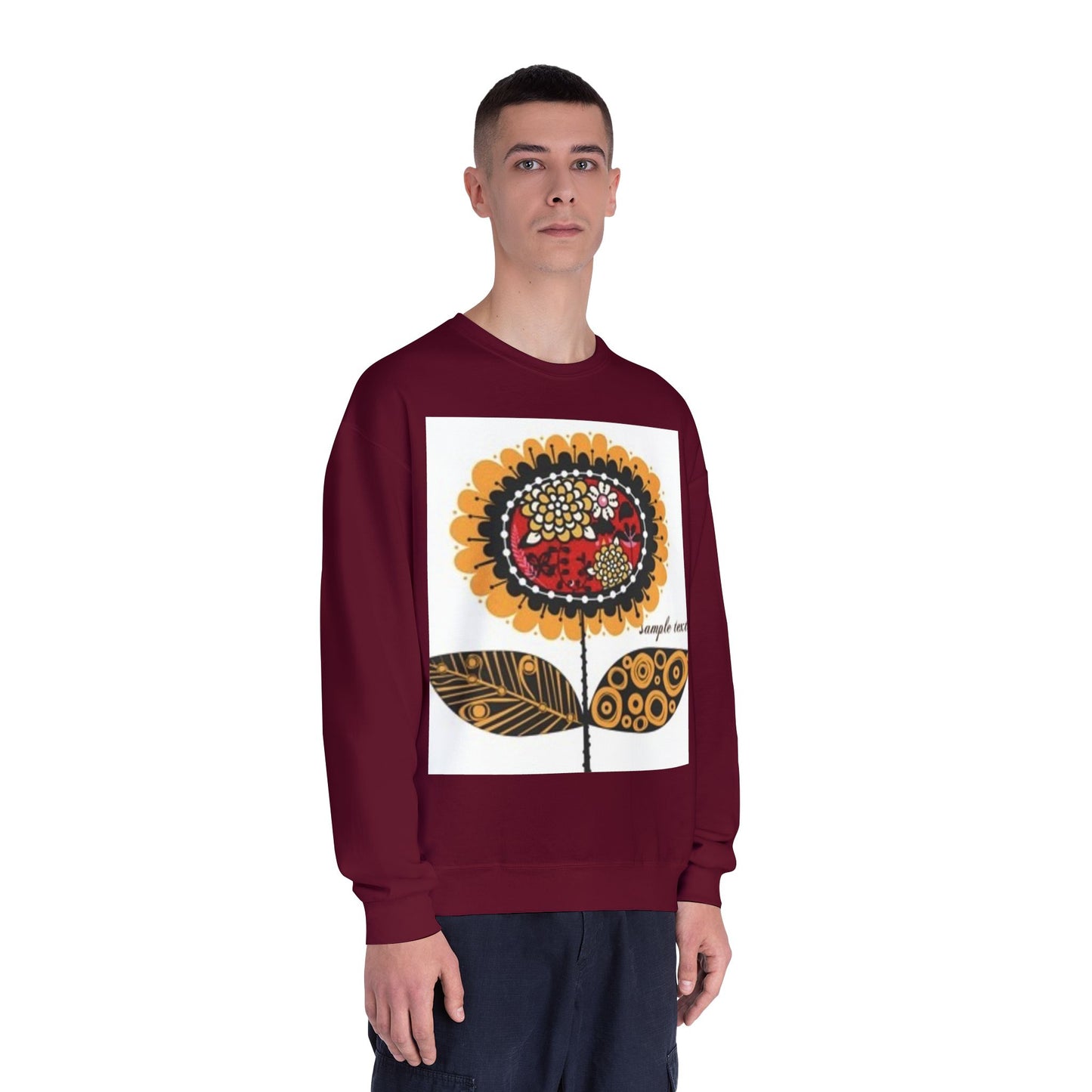 Floral Graphic Sweatshirt - Cozy Unisex Crewneck for All Occasions