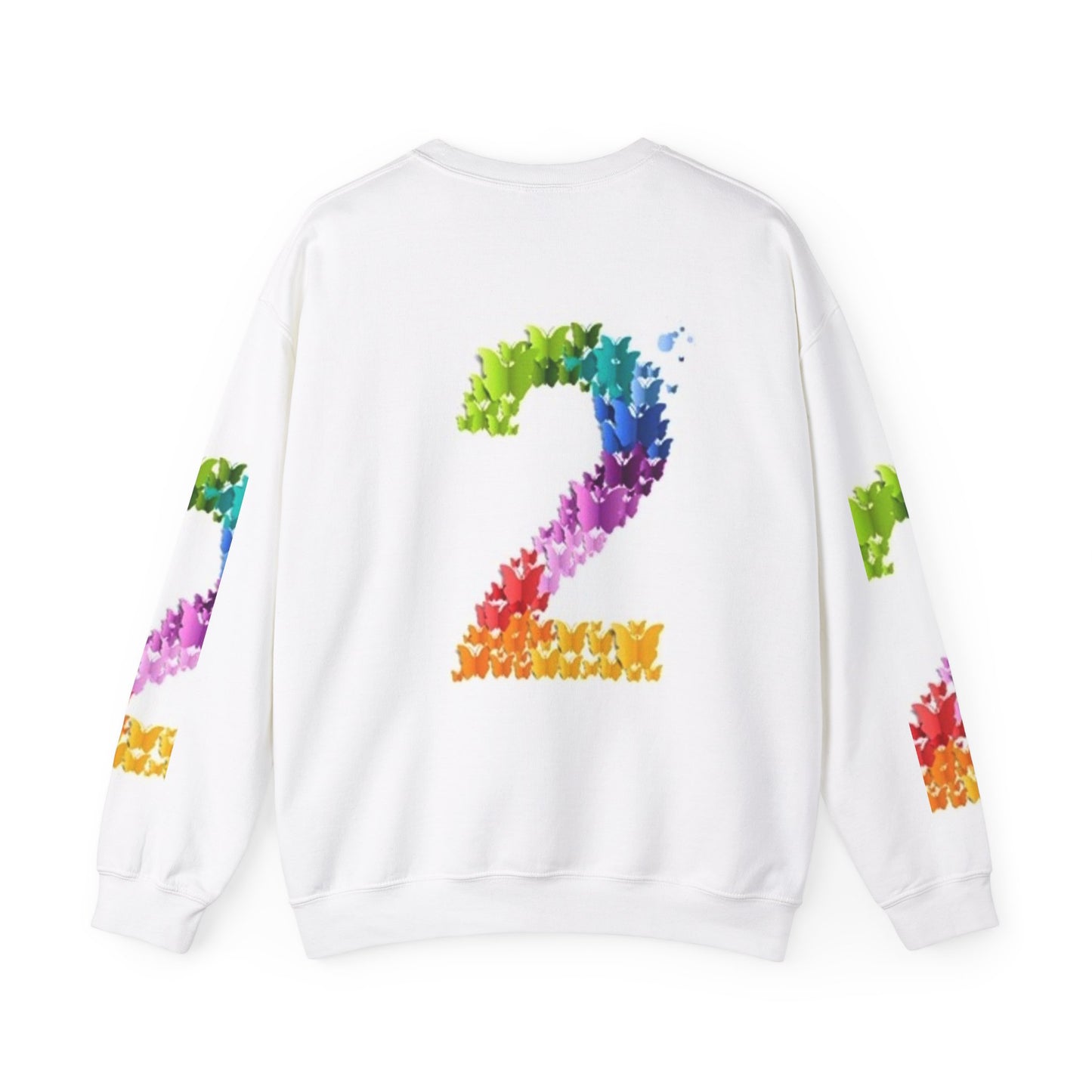 Colorful Floral Number 2 Sweatshirt for Celebrations