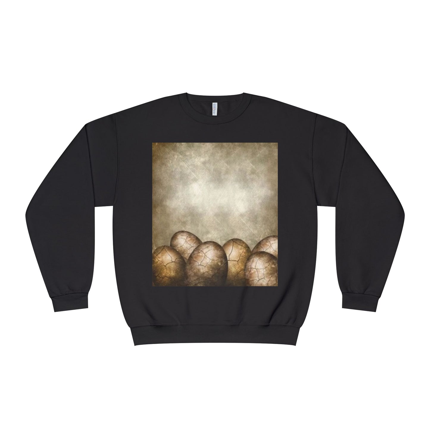 Cozy Vintage Egg Design Crewneck Sweatshirt