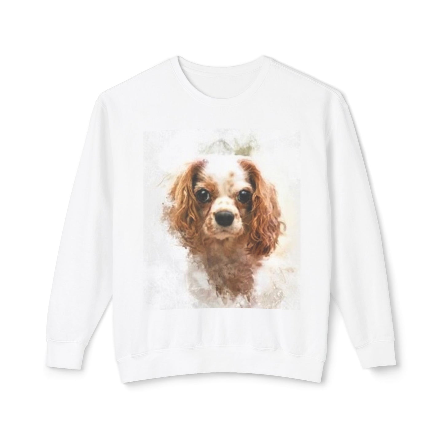 Cute Cavalier King Charles Spaniel Sweatshirt - Unisex Lightweight Crewneck