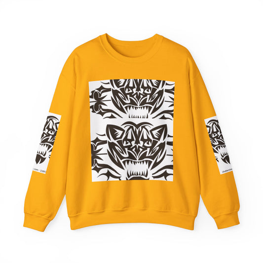 Bold Tiger Graphic Unisex Sweatshirt - Fierce Animal Design