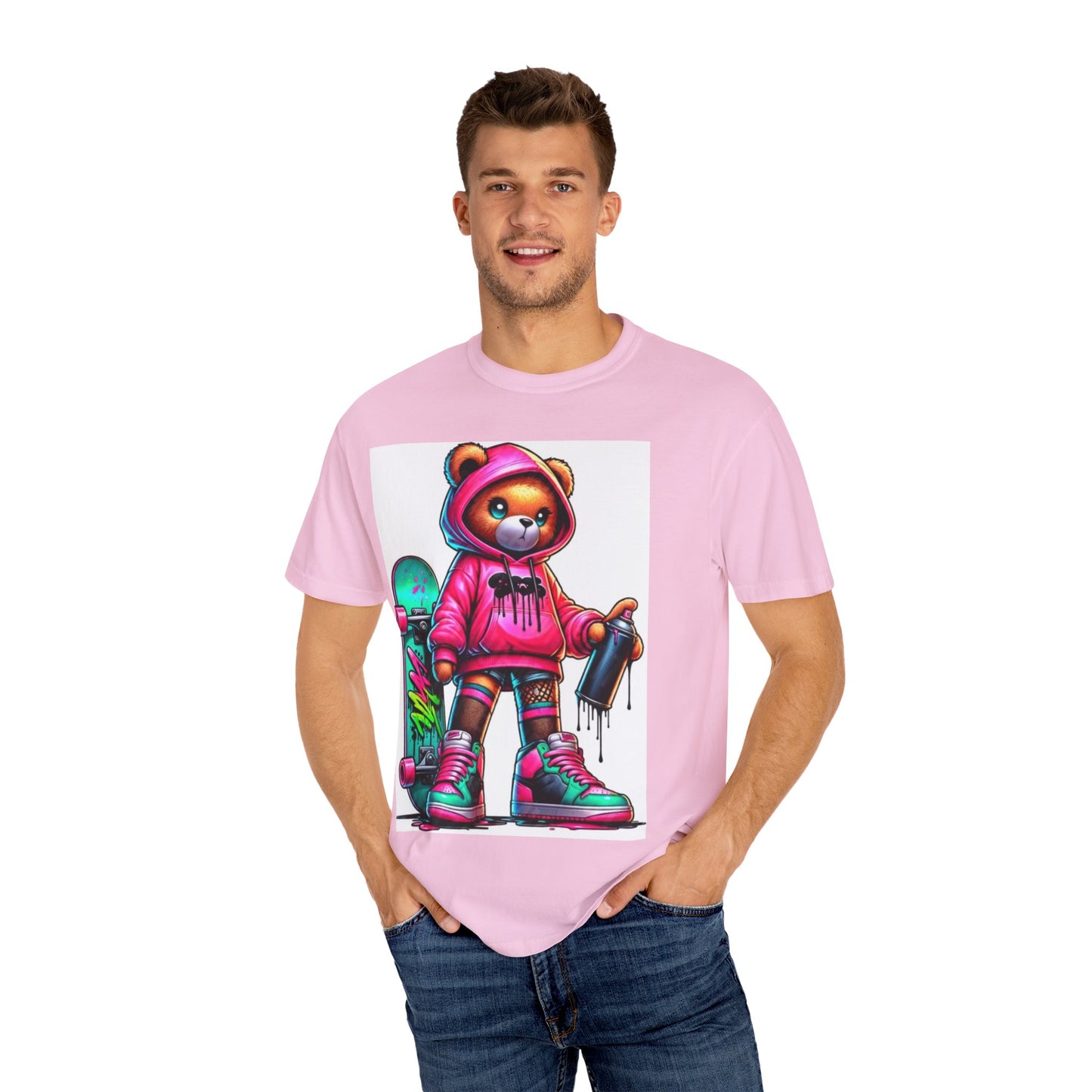 Graffiti Bear Unisex T-Shirt - Cool Streetwear Design for Skateboard Lovers
