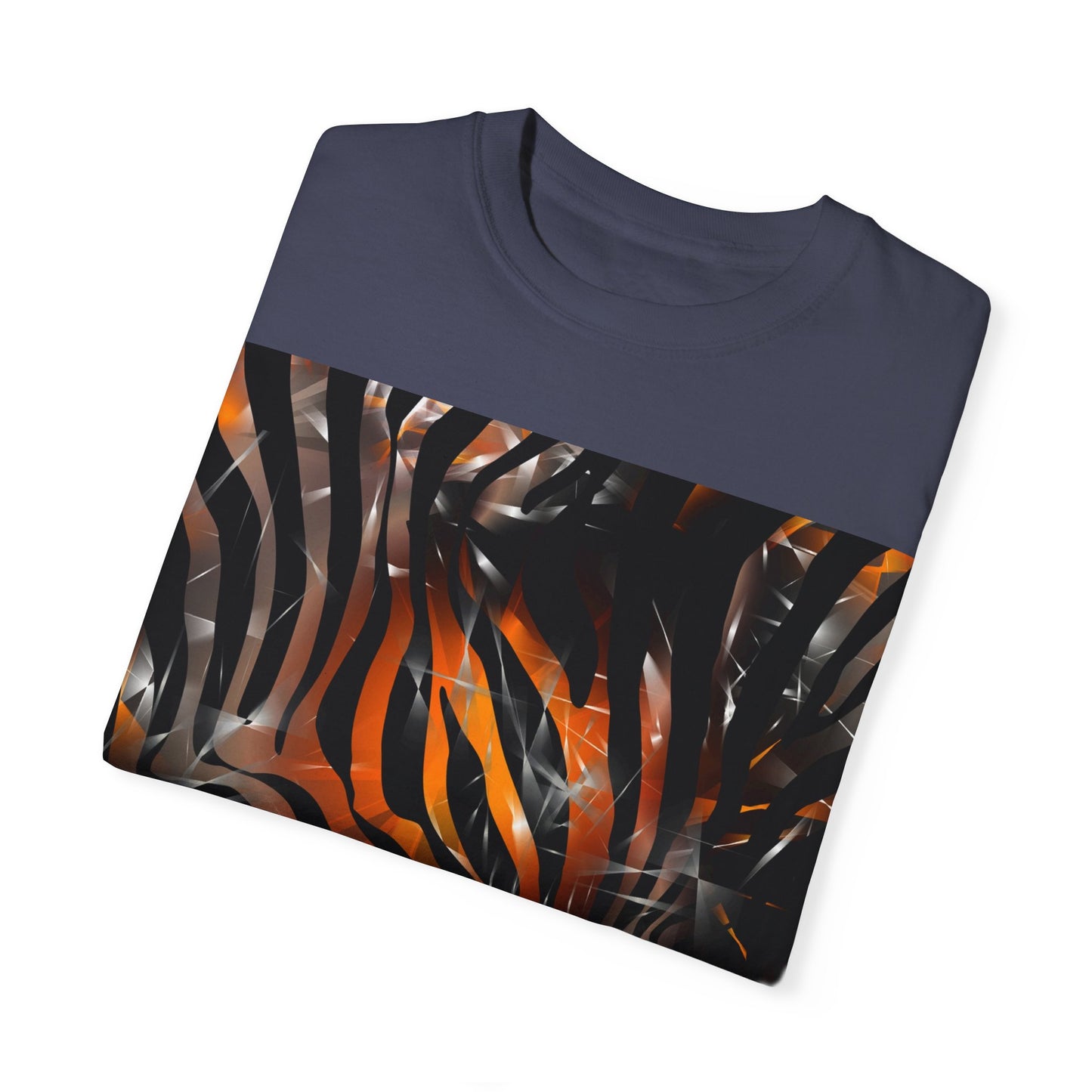 Vibrant Jungle Print Unisex Garment-Dyed T-Shirt