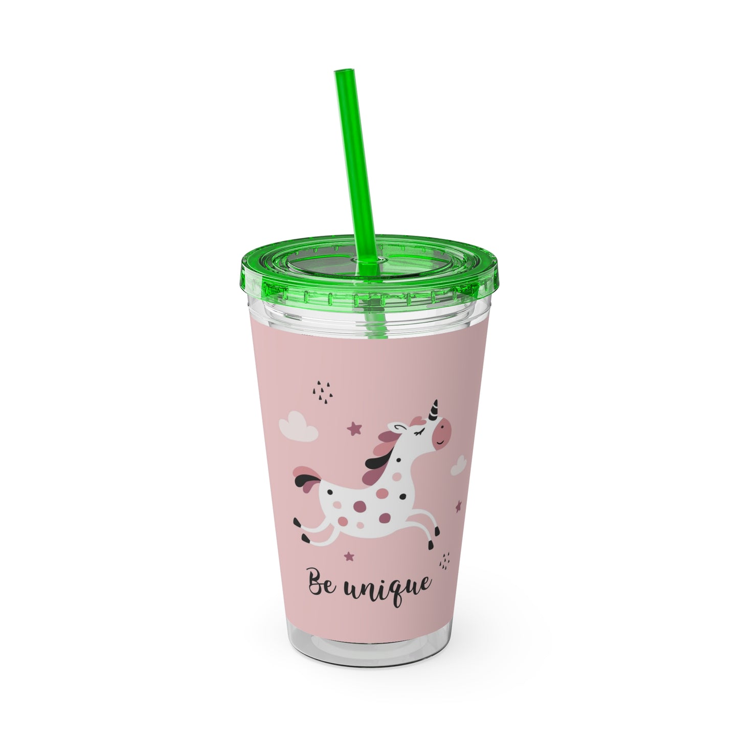 Sunsplash Unicorn Tumbler – 16oz Drinkware with Straw, Perfect for Kids & Unicorn Lovers