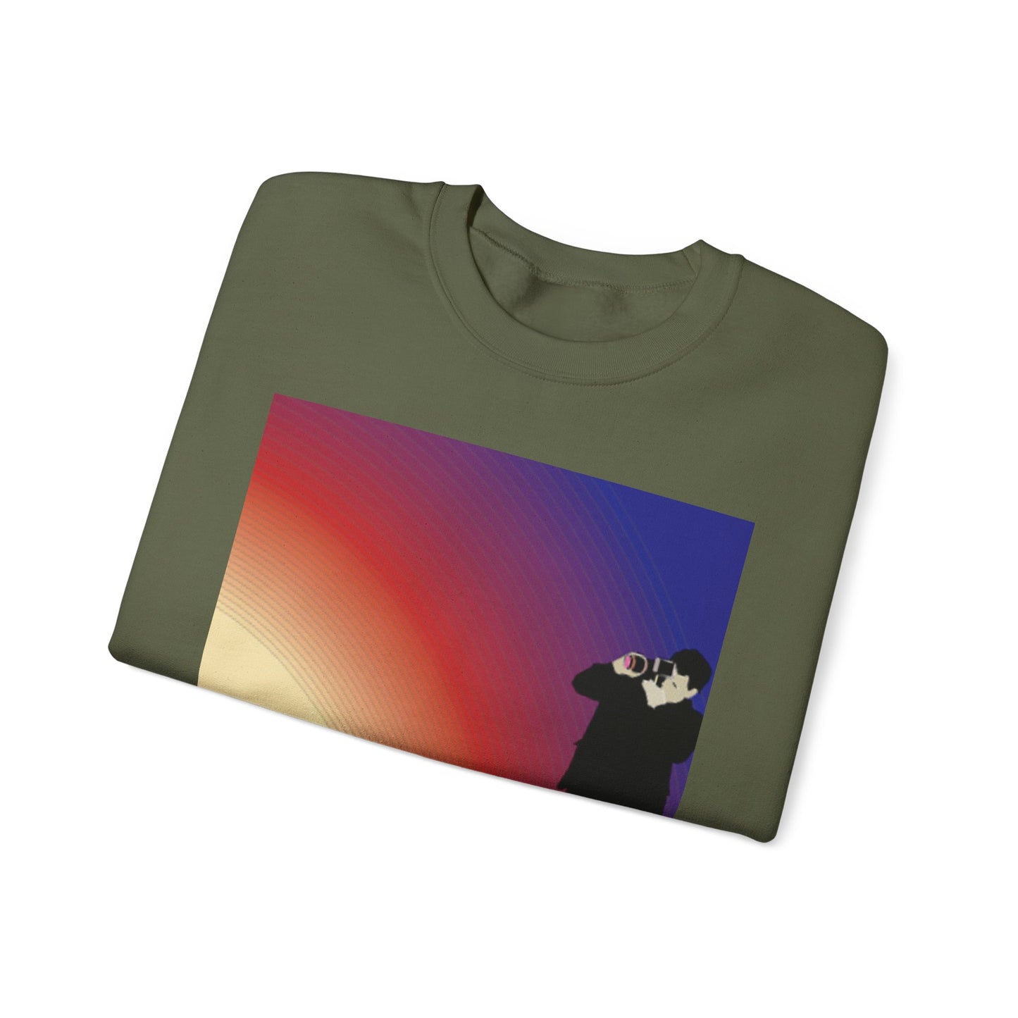Vibrant Deer Sunset Unisex Crewneck Sweatshirt