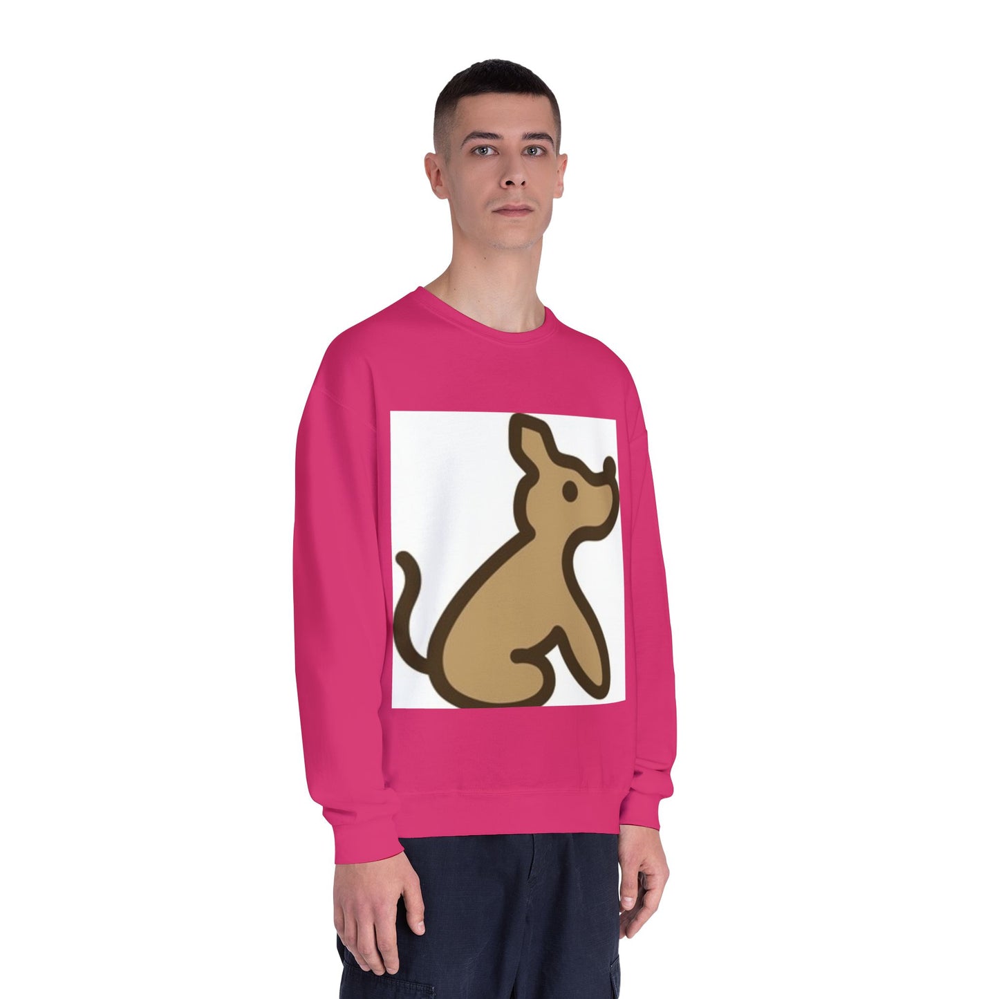 Cute Dog Illustration Unisex Crewneck Sweatshirt - Cozy Pet Lover Gift