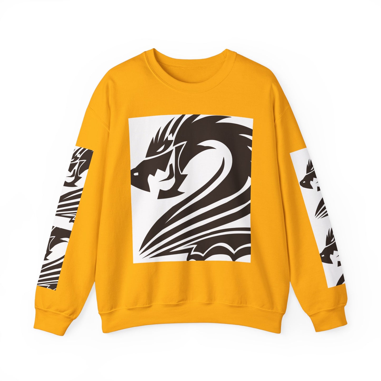 Dragon Graphic Unisex Heavy Blend Sweatshirt - Cozy and Stylish for Fantasy Enthusiasts