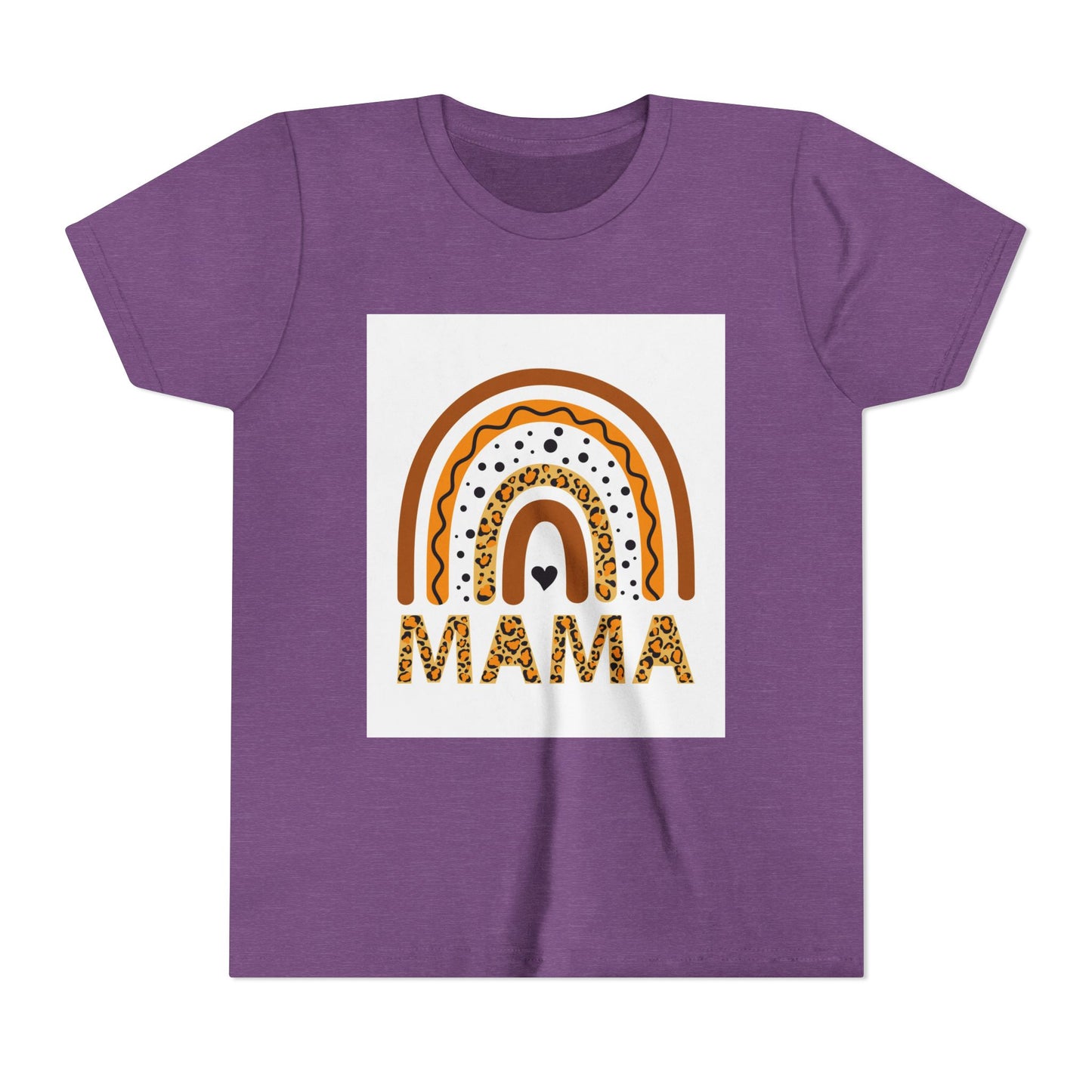 Mama Rainbow Youth Tee - Trendy Short Sleeve T-Shirt for Kids