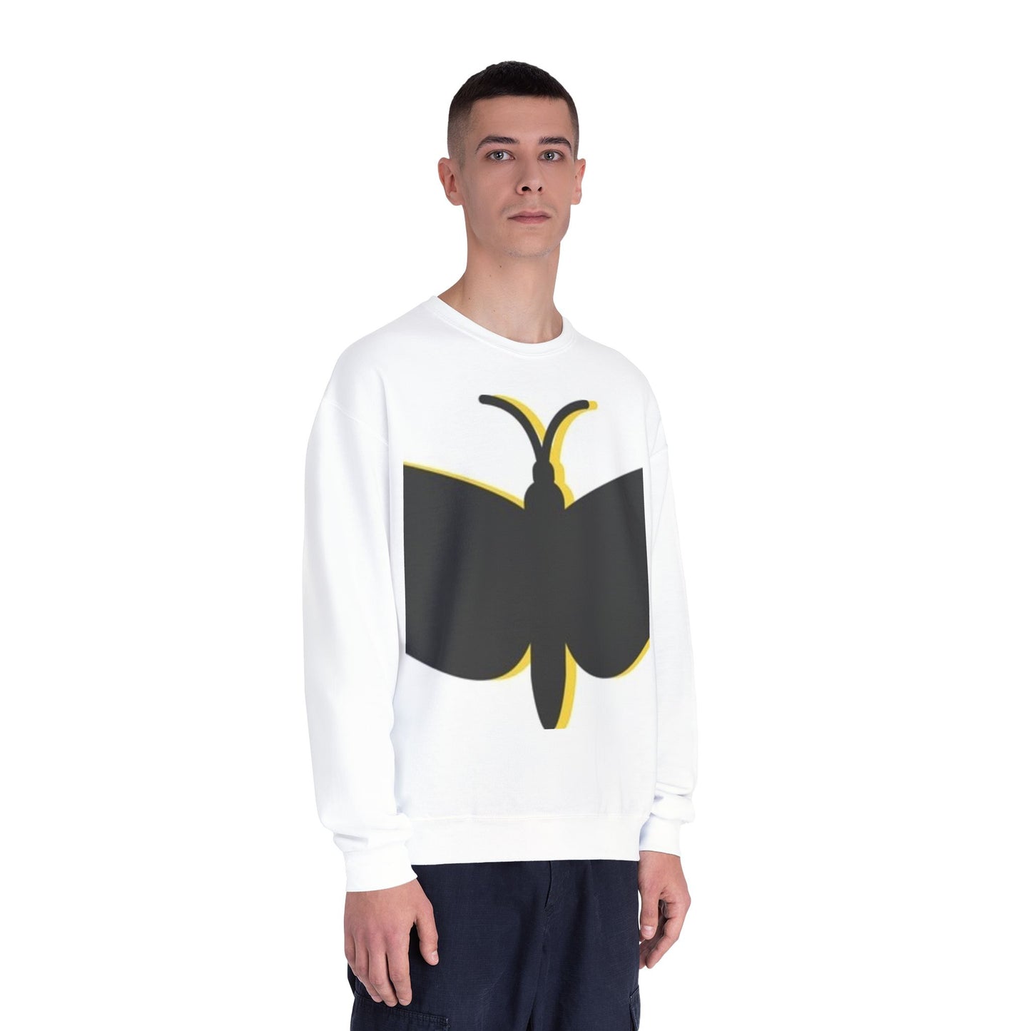 Butterfly Emblem Unisex Sweatshirt - Cozy Style for Nature Lovers