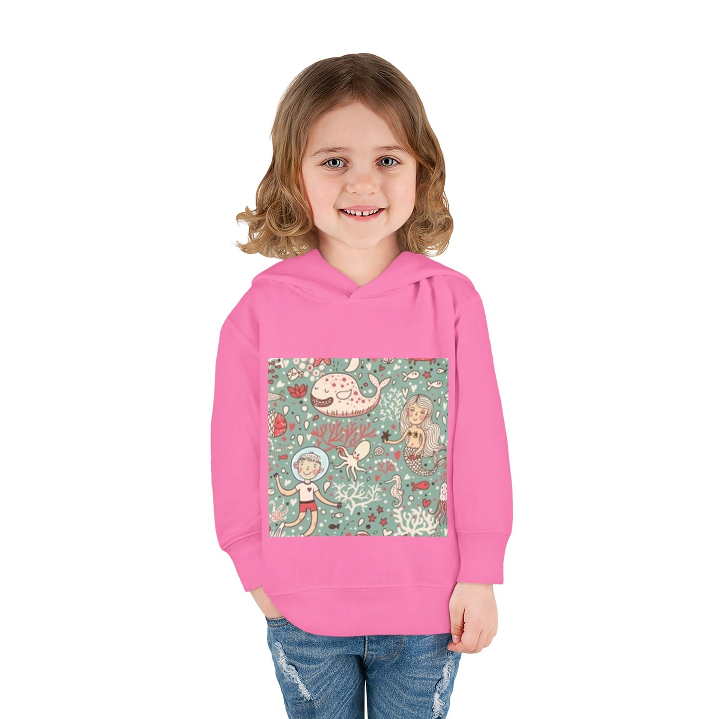 Whimsical Ocean Adventure Toddler Hoodie