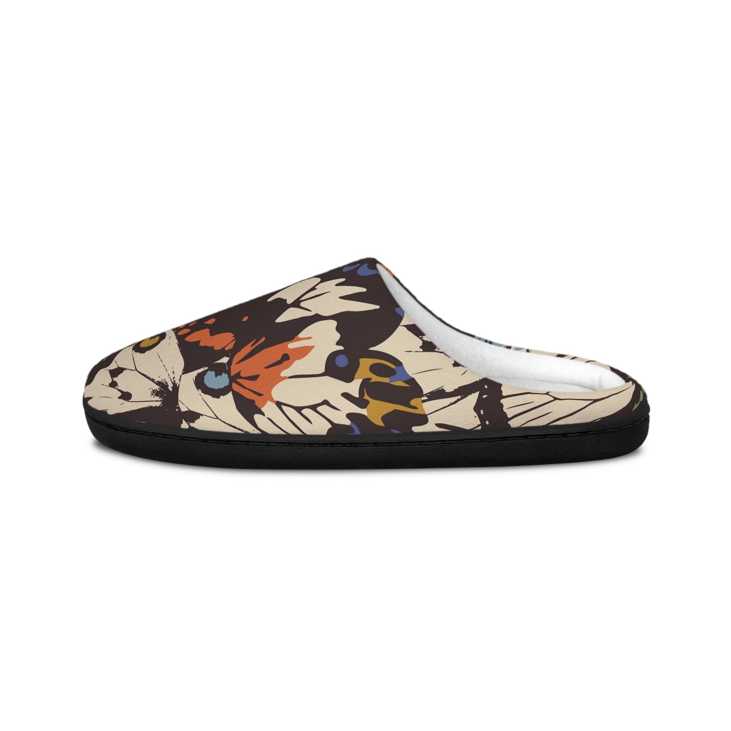 Butterfly Print Men's Indoor Slippers | Cozy Home Footwear