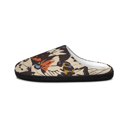 Butterfly Print Men's Indoor Slippers | Cozy Home Footwear
