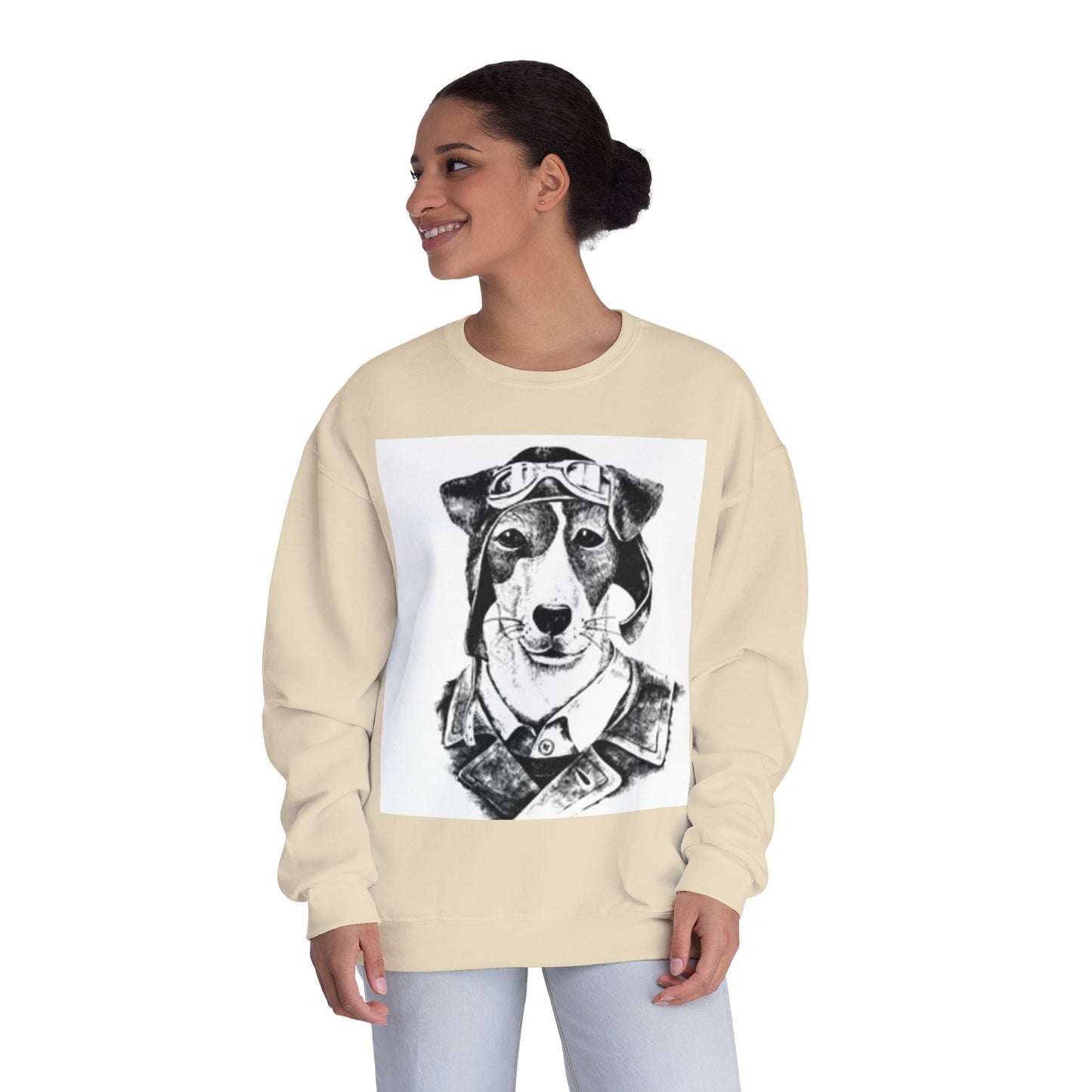 Pilot Dog Unisex Crewneck Sweatshirt - Cozy Pet Lover's Gift
