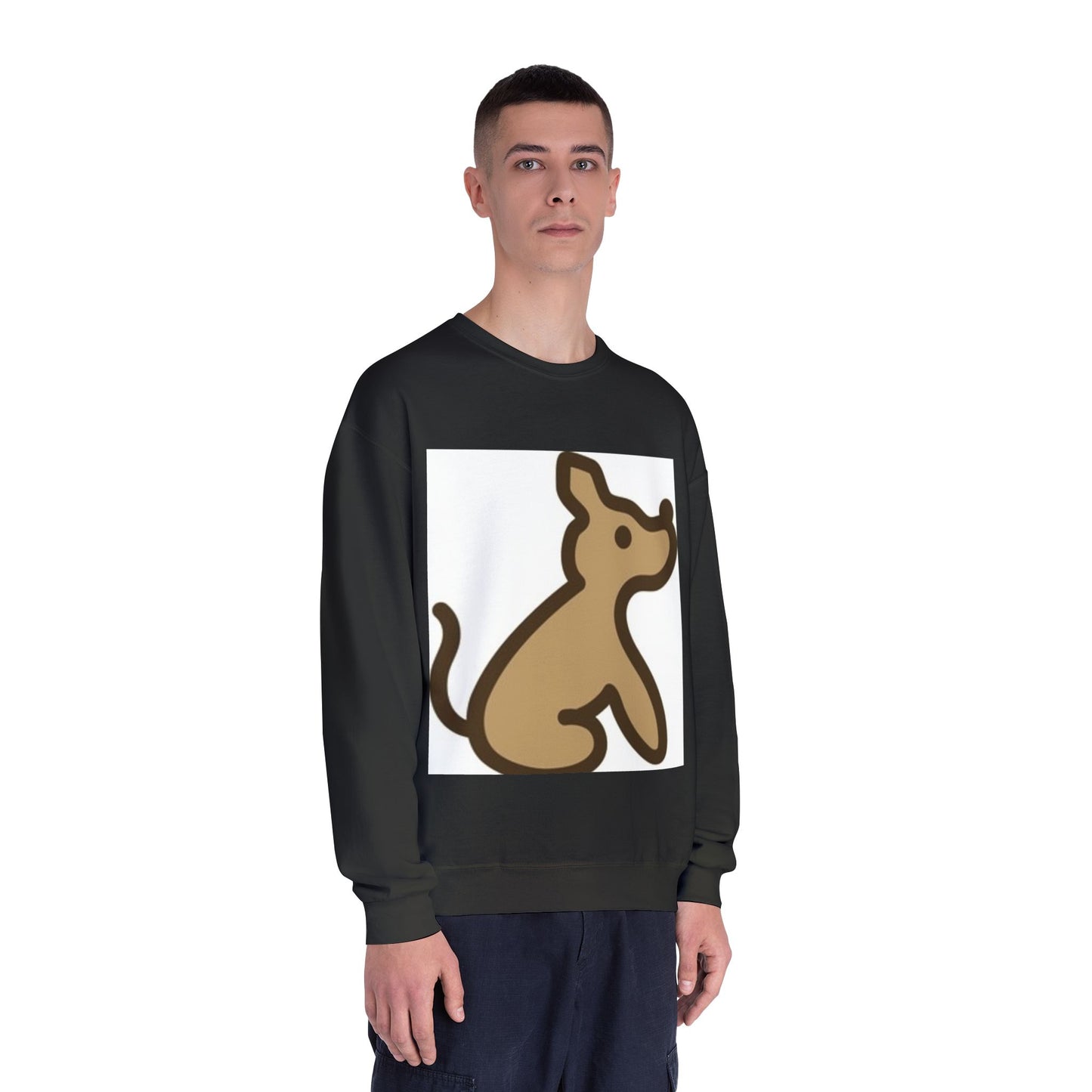 Cute Dog Illustration Unisex Crewneck Sweatshirt - Cozy Pet Lover Gift