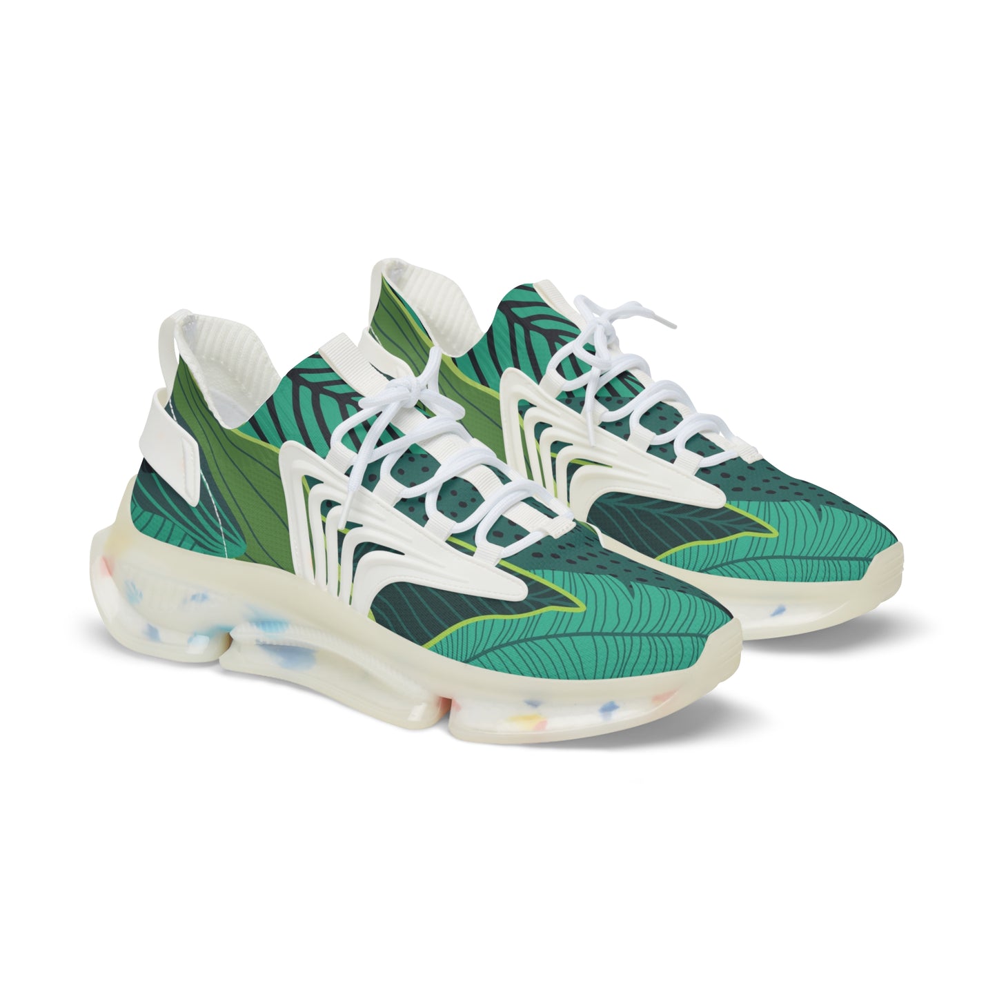 Tropical Men's Mesh Sneakers - Eco-Friendly Athletic Shoes for Outdoor Adventures